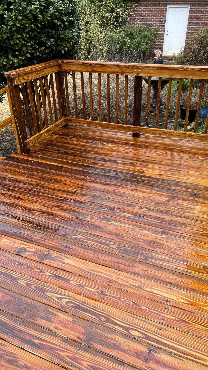 Painted Deck blasted, then sealed by DuraSeal