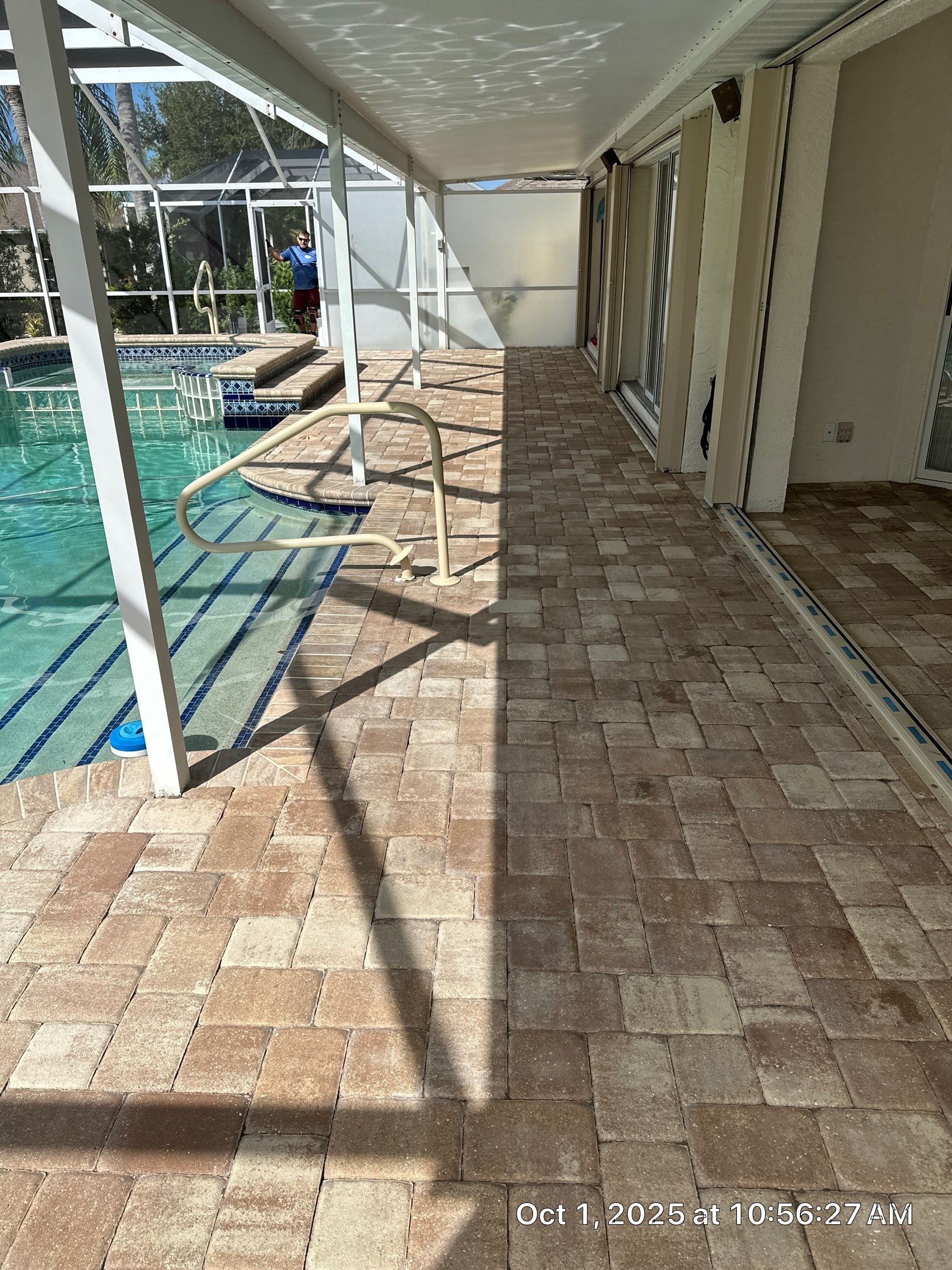 Sun City Center Paver Stripping and Sealing for Pool Deck by Supreme Paver Experts