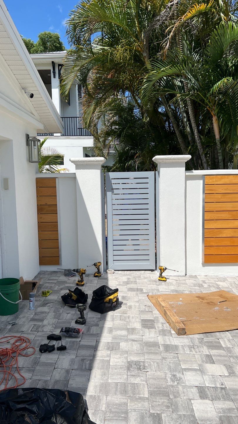 Sarasota, FL 6ft. Tall Custom Modern Aluminum Gates  by Asap fence and gates, LLC