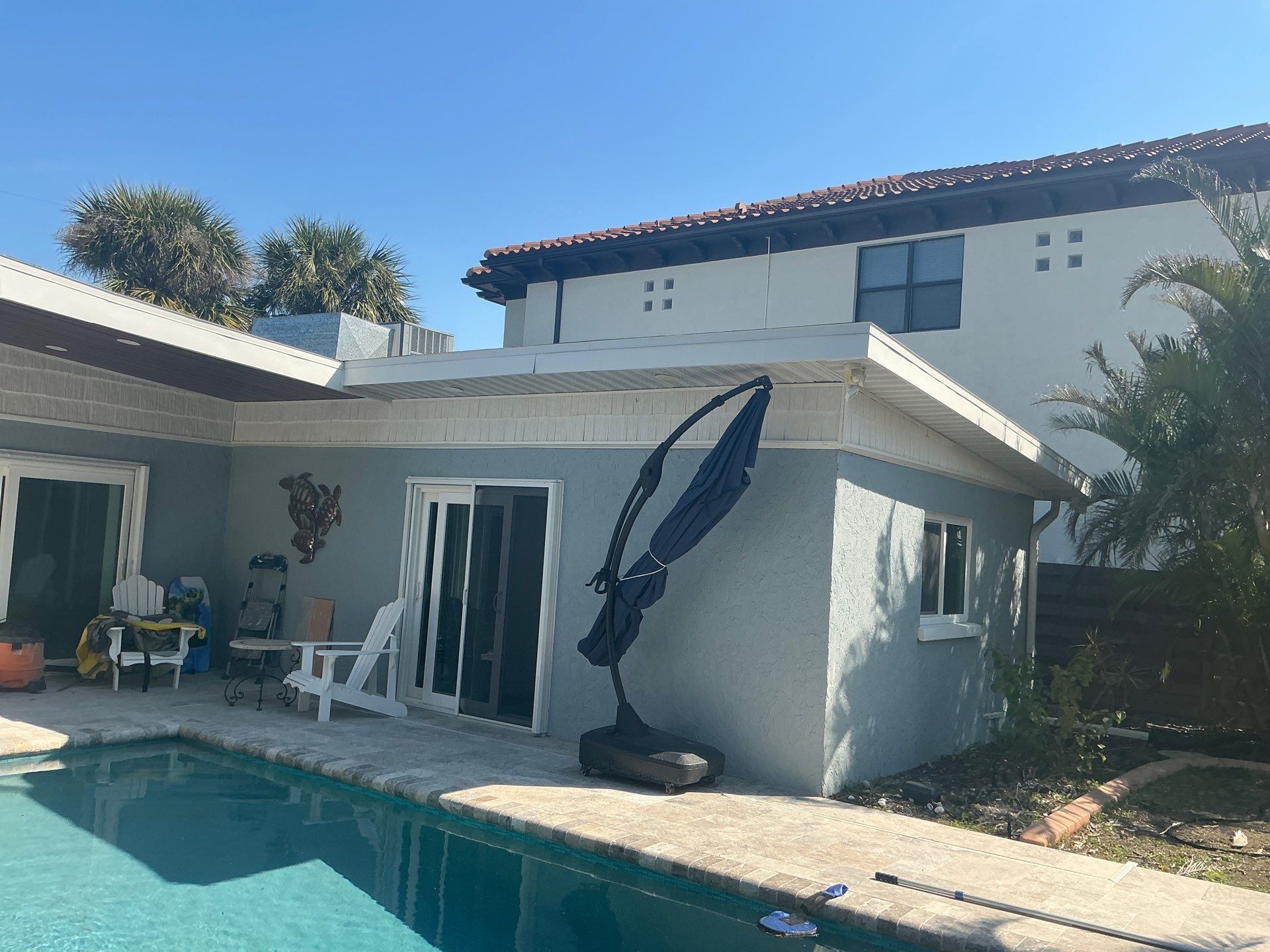 New Metal Soffit and Fascia in Siesta Key FL by Gutter Professors