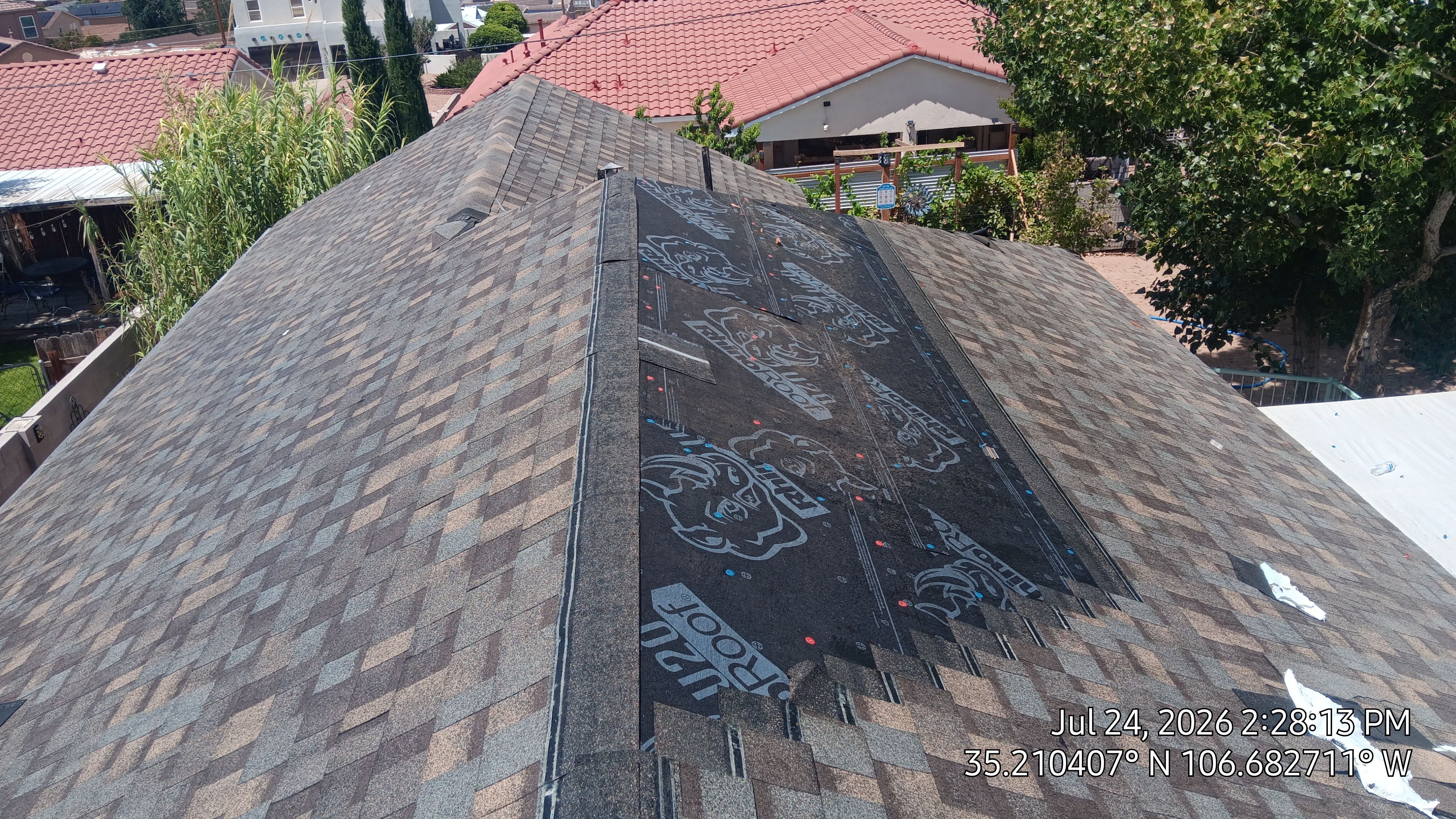Full Shingle Roof Replacement in Northwest Albuquerque by Doyle Roof Masters Inc