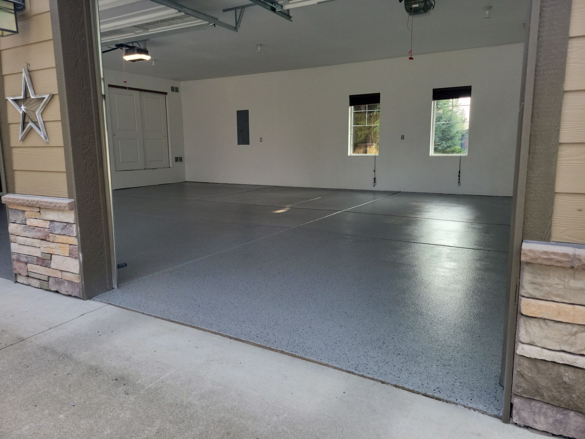 Garage Transformation using Denali Hybrid by Croc Coatings, LLC