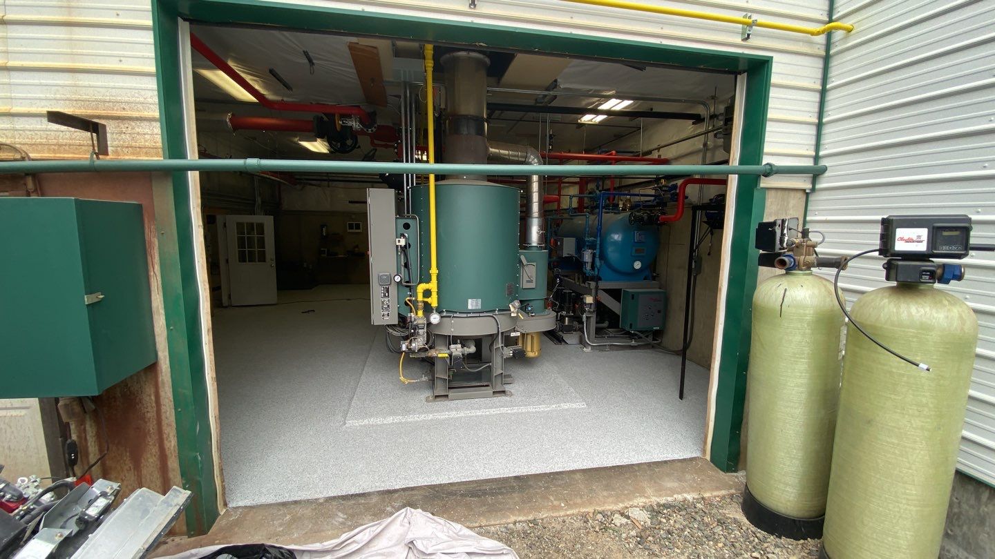 Commercial Floor Transformation using North Pole with Green by Croc Coatings, LLC