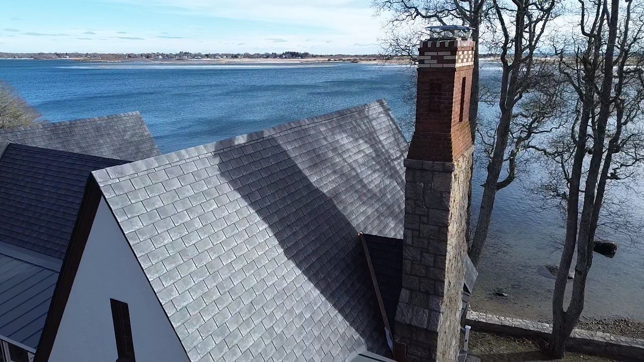 DaVinci Slate, Copper & Cedar Impressions - Private Residence by Rinaldi Brothers