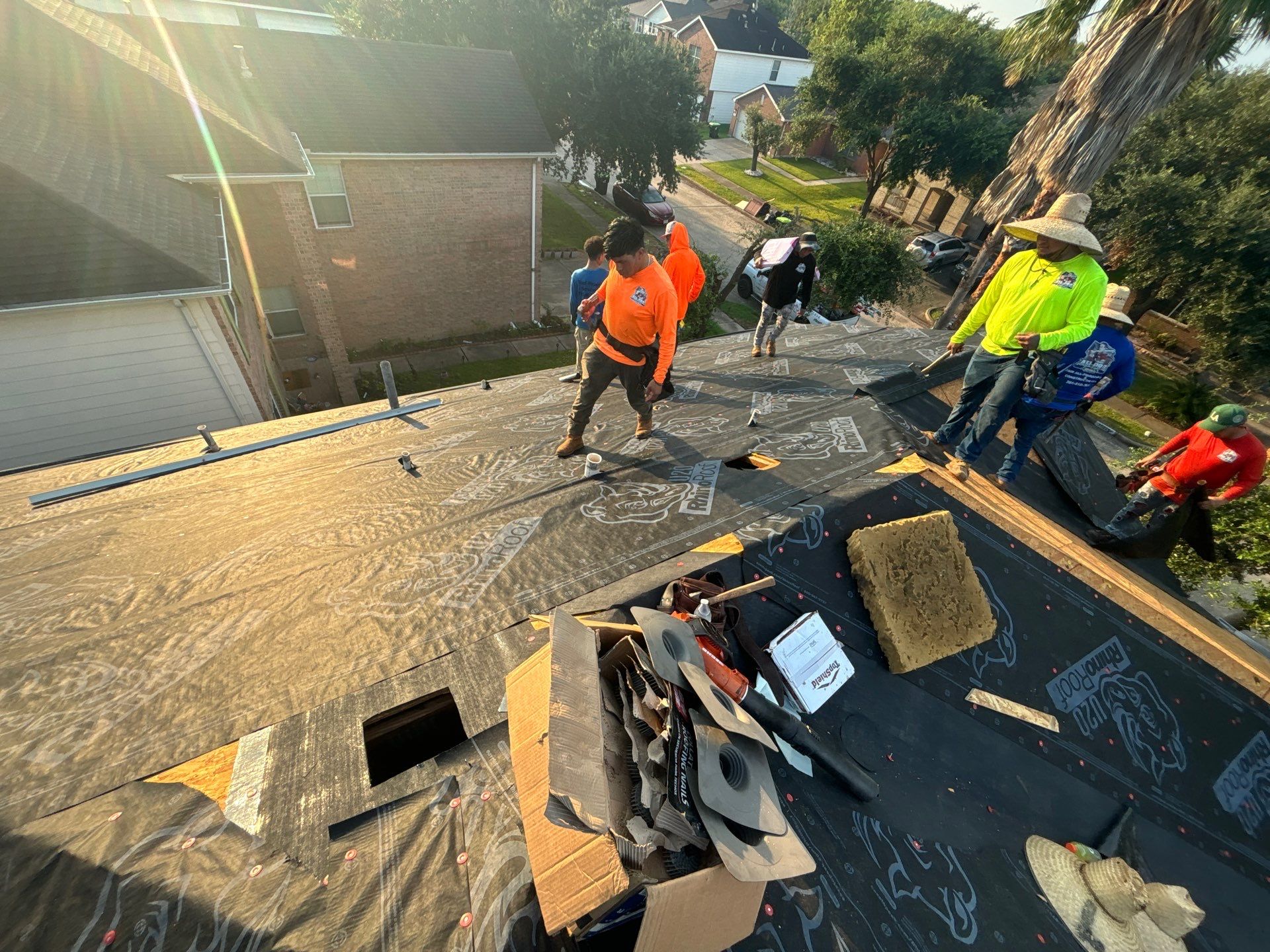 Residential Roofing Installation using Owen's Corning Duration (Lifetime) Shingles by Roof Repair Company