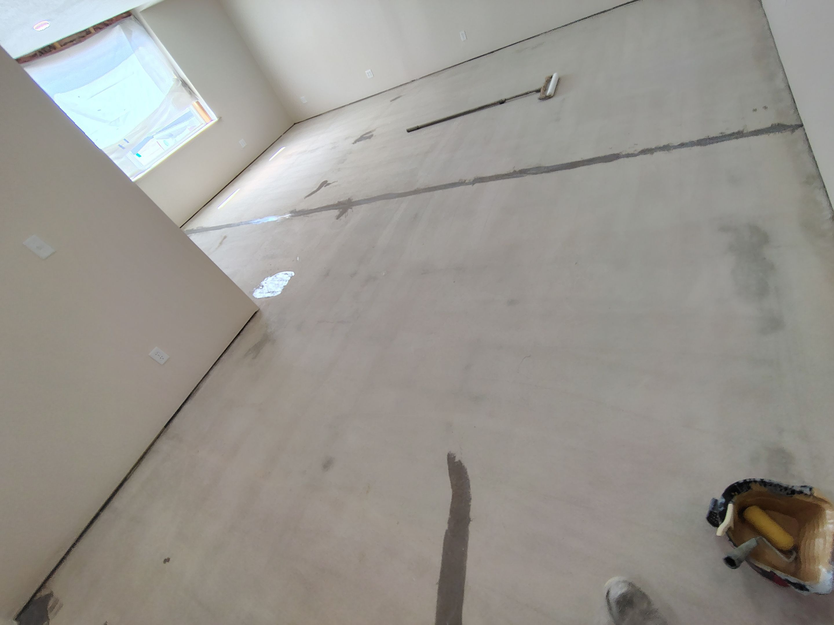 Durable Epoxy Flake Floor Coating for Commercial Workshop by Select Painting, Coatings & Garage Cabinets