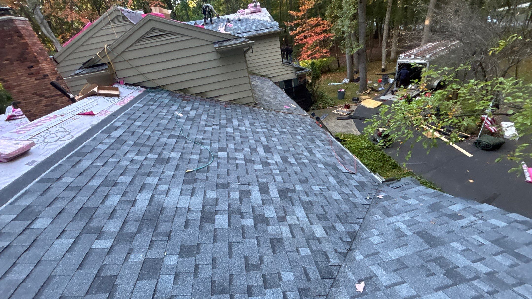 Roof Replacement using Owens Corning Slatestone Gray by 180 Contractors