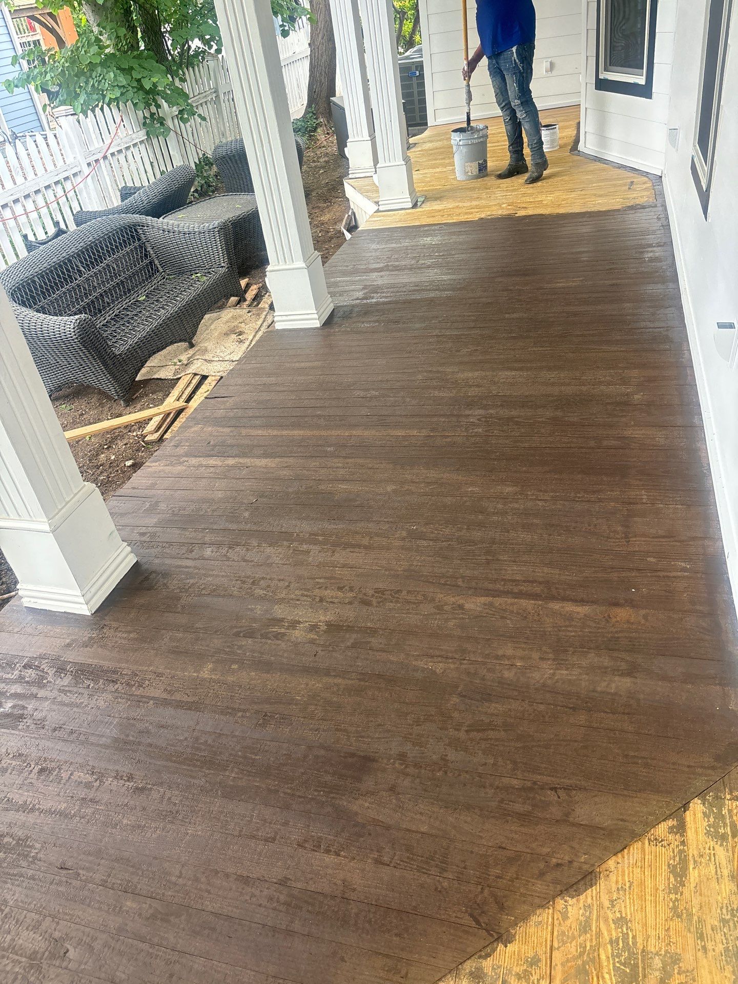 Exterior painting & Deck staining in Frisco by Nomad Painting