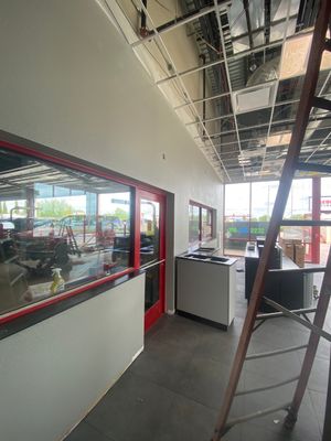 Commercial Interior Repaint for Remodel of Discount Tire in Wichita, KS