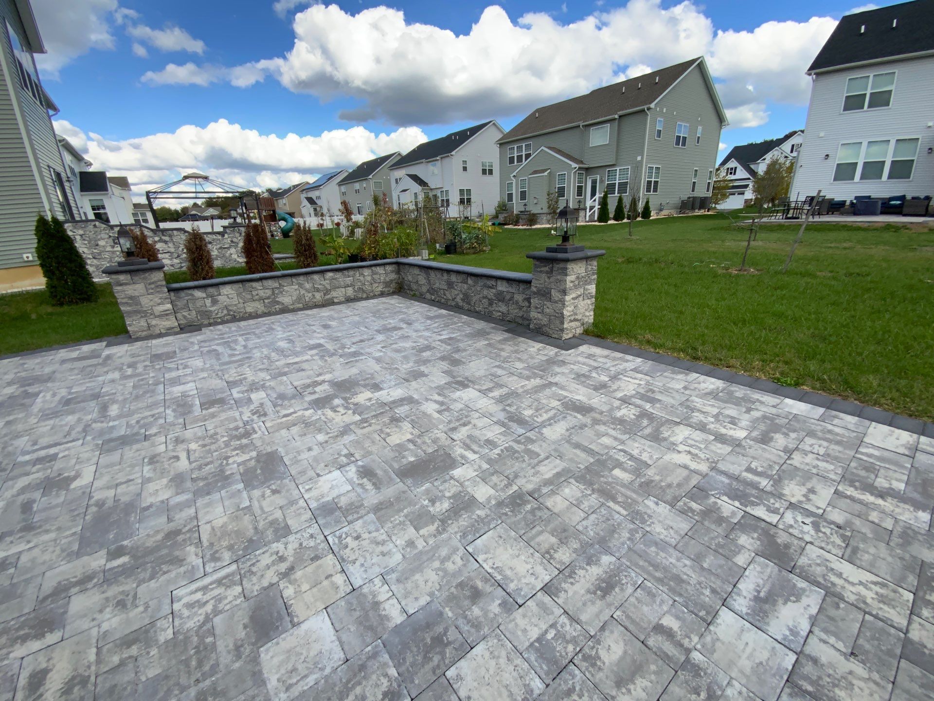 Custom Belgard Paver Patio Design & Installation in Delaware by Studio G Indoor Spaces & Outdoor Living