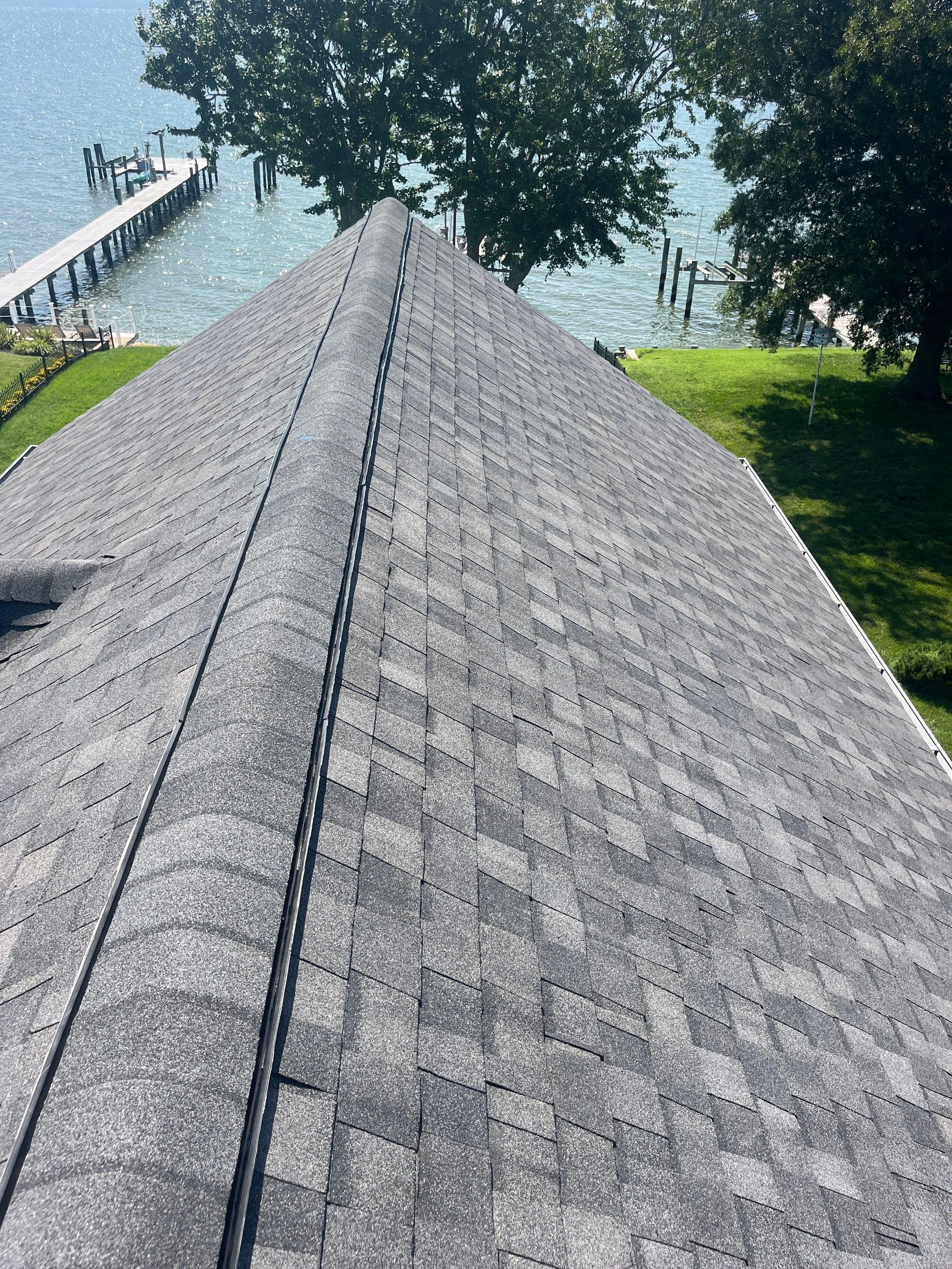 Architectural Shingle Roof Replacement for Waterfront Home in Stevensville by First Chesapeake Roofing