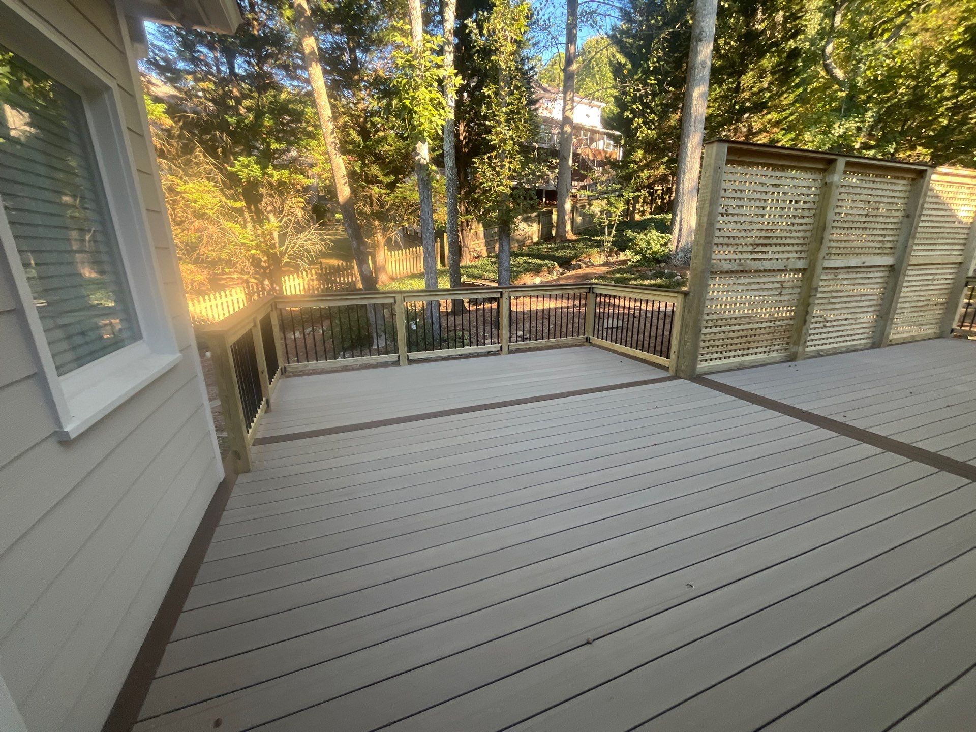 Marietta, GA Color Plus Siding Installation and Deck Build by Nelson Exteriors 