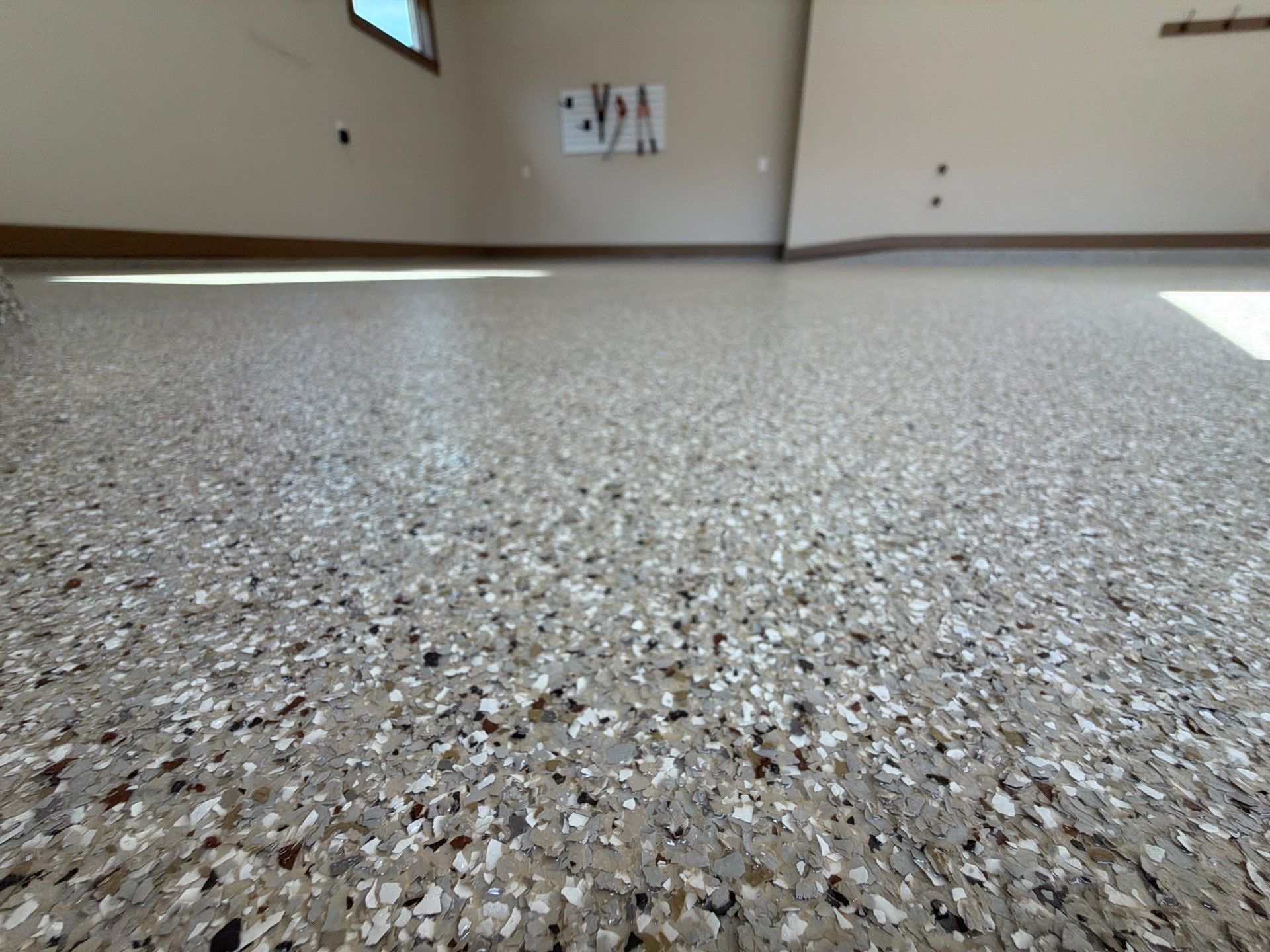 Garage Epoxy Flake Floor - Montague MI by Gordon Painting