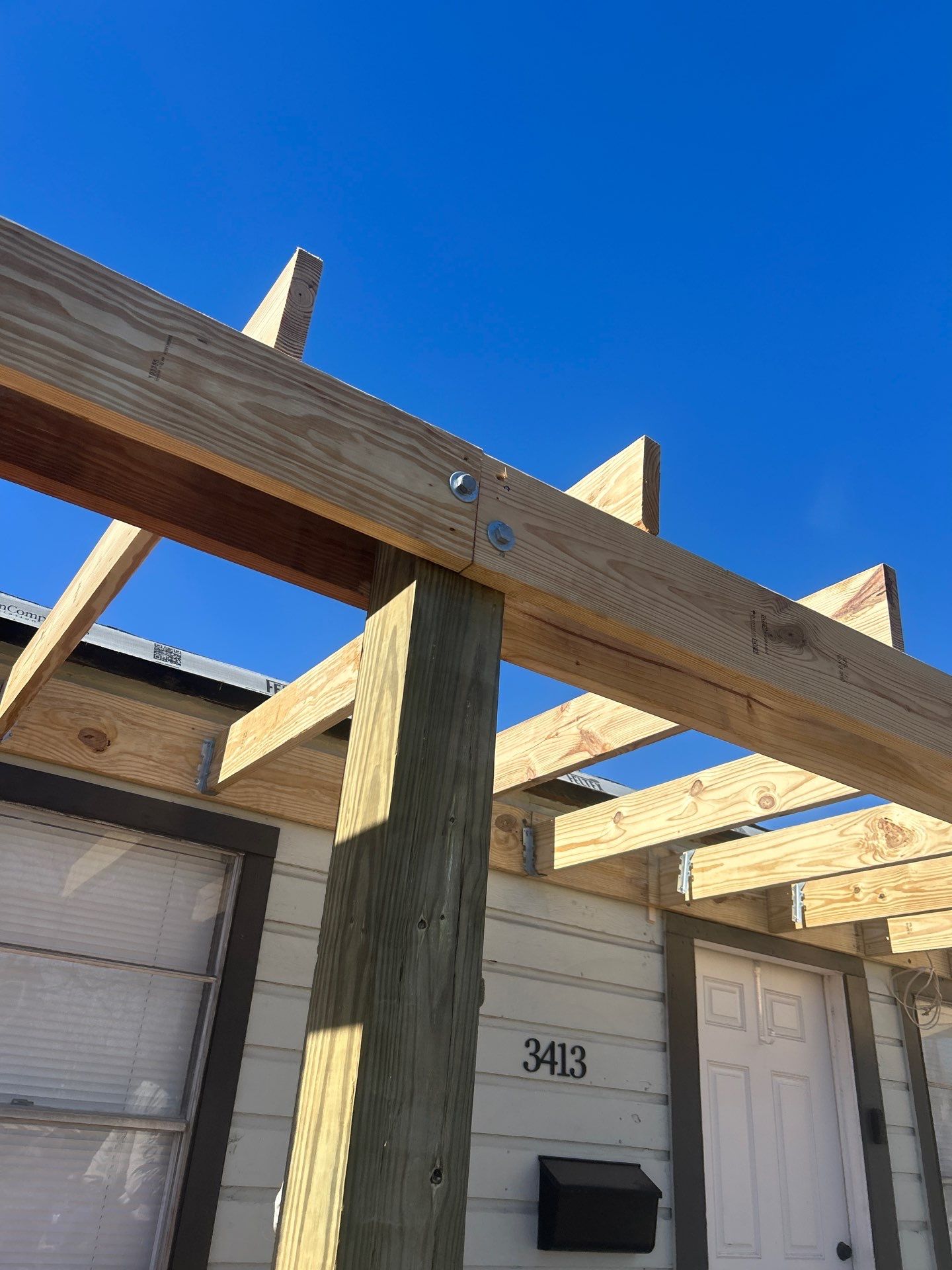 Over Engineered Patio by Bayfront Roofing and Construction