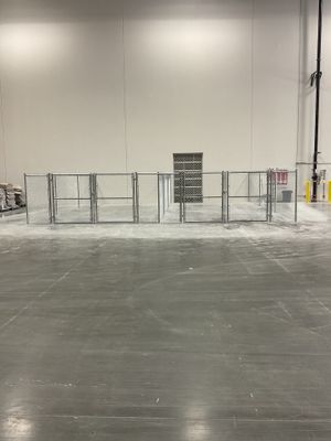 Fence Installation using chain -link
