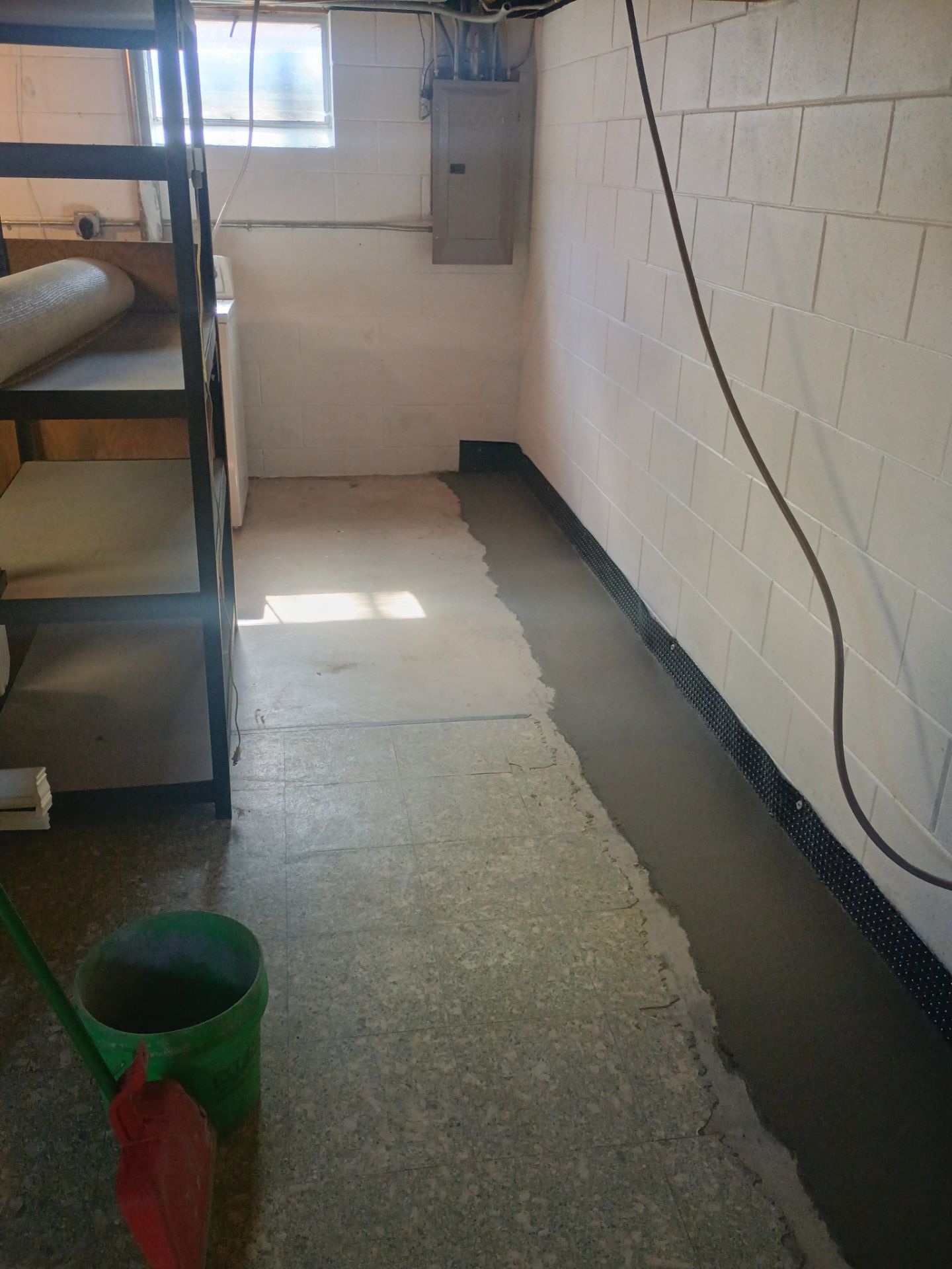 Drain Tile in Roseville for Carston by Waterproofing Northeast