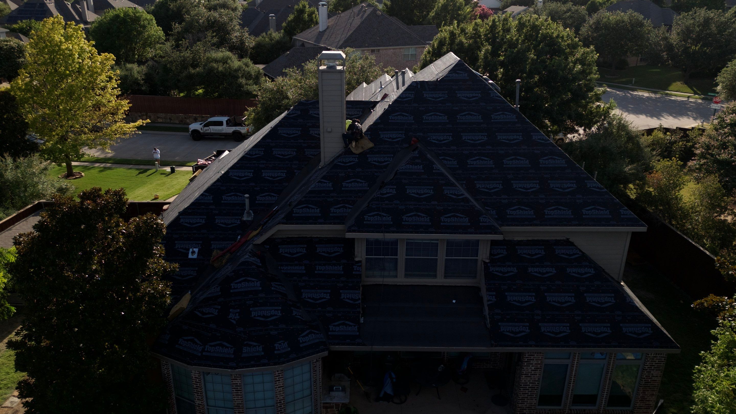 Residential Roof Repair using IKO Dynasty Class 3 Impact Resistant Shingles by Becker Roofing and Exteriors
