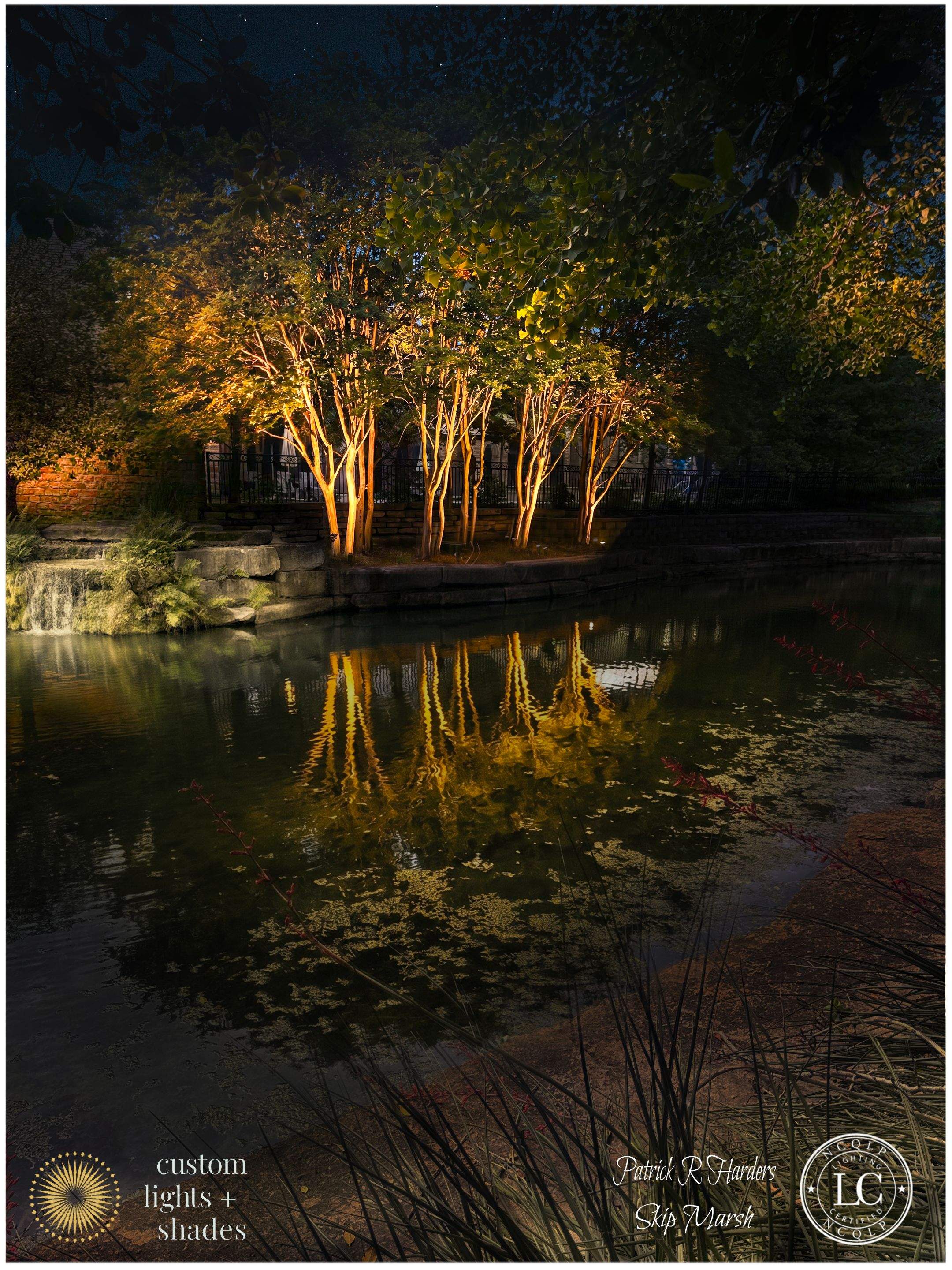 Glen Abbey HOA Park in Dallas by Outdoor Lights + Shades