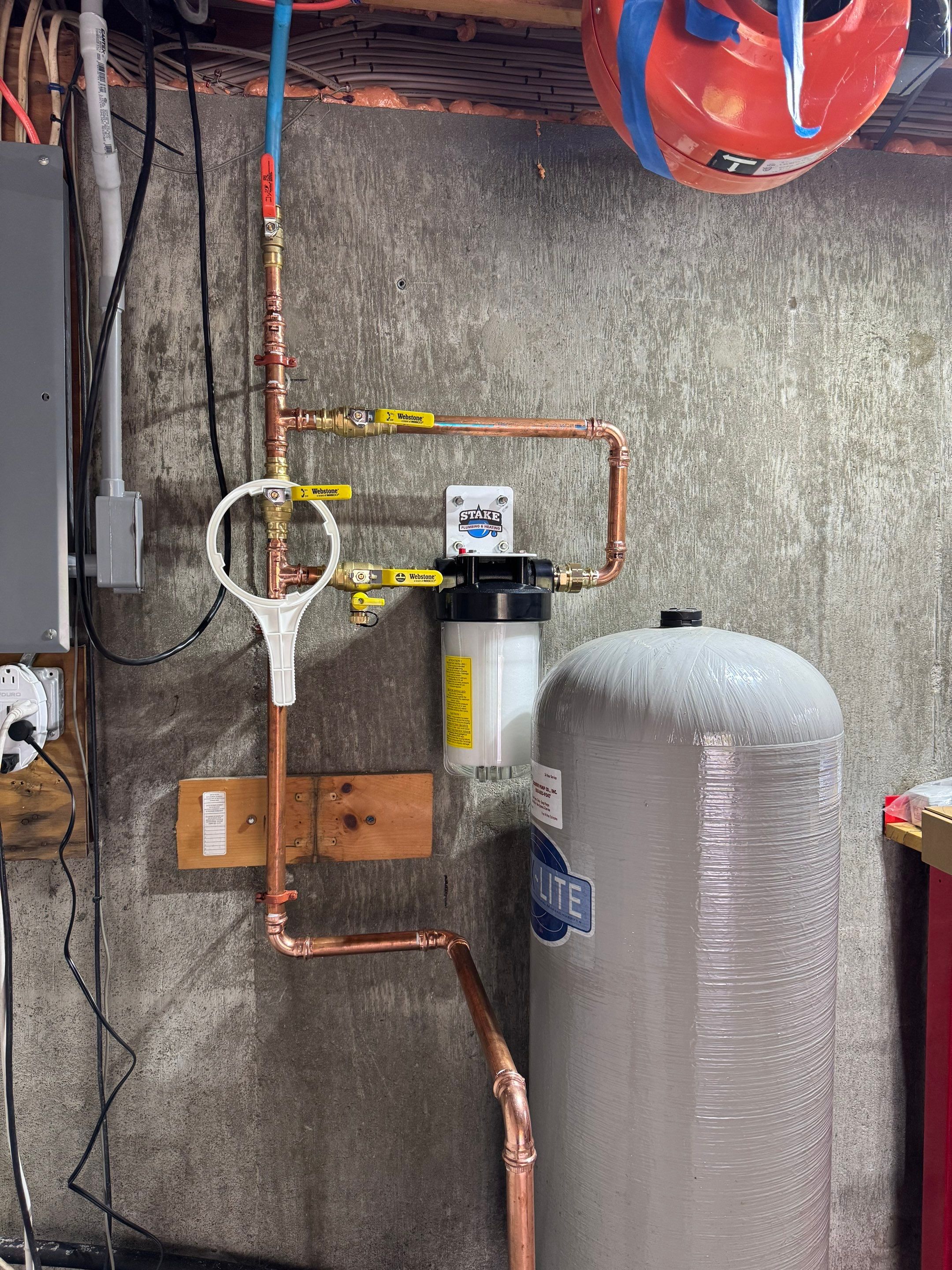 Water Filter Installation by Stake Plumbing and Heating