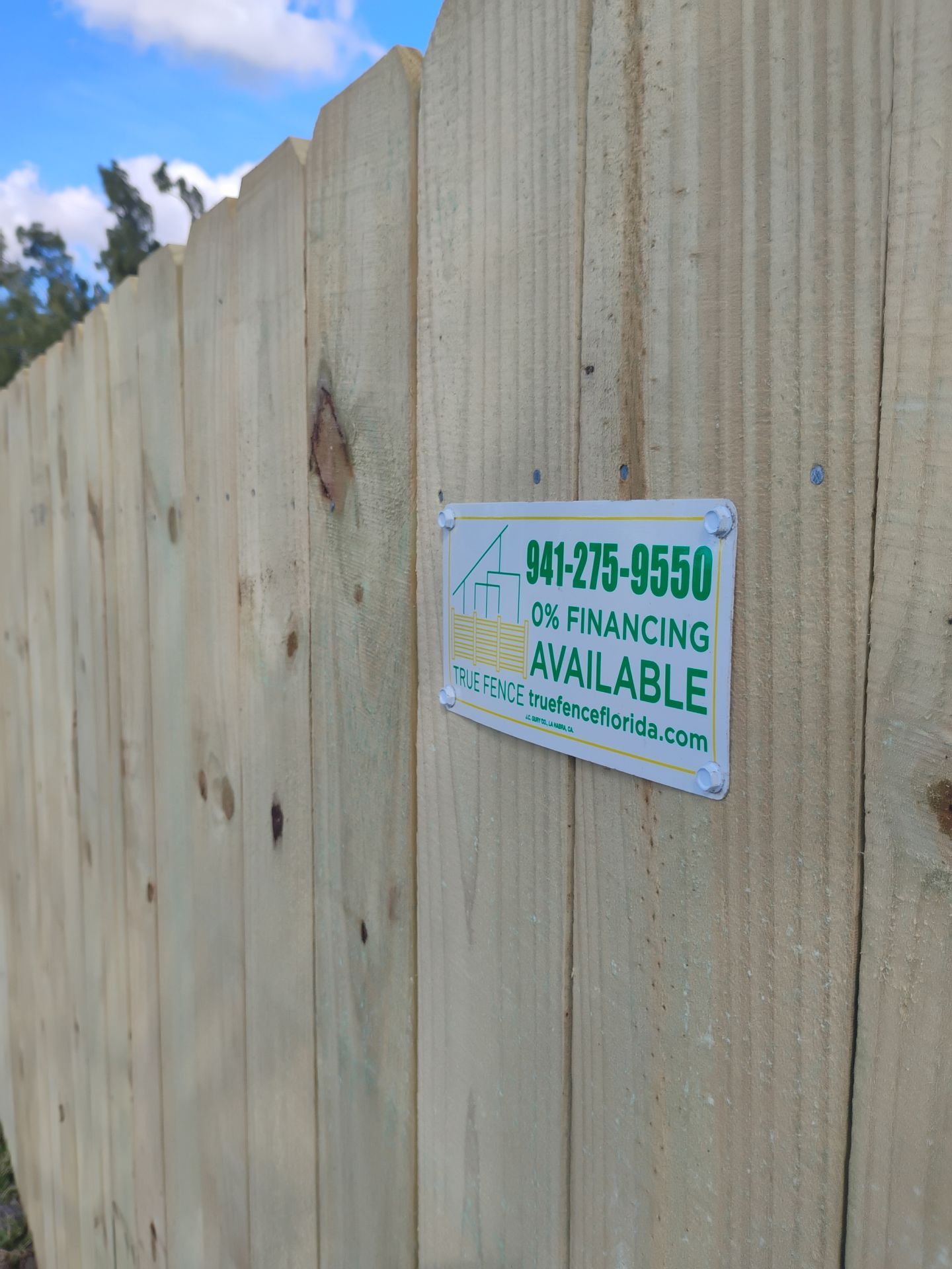 Wood and Chain Link Fence in Port Charlotte by True Fence LLC