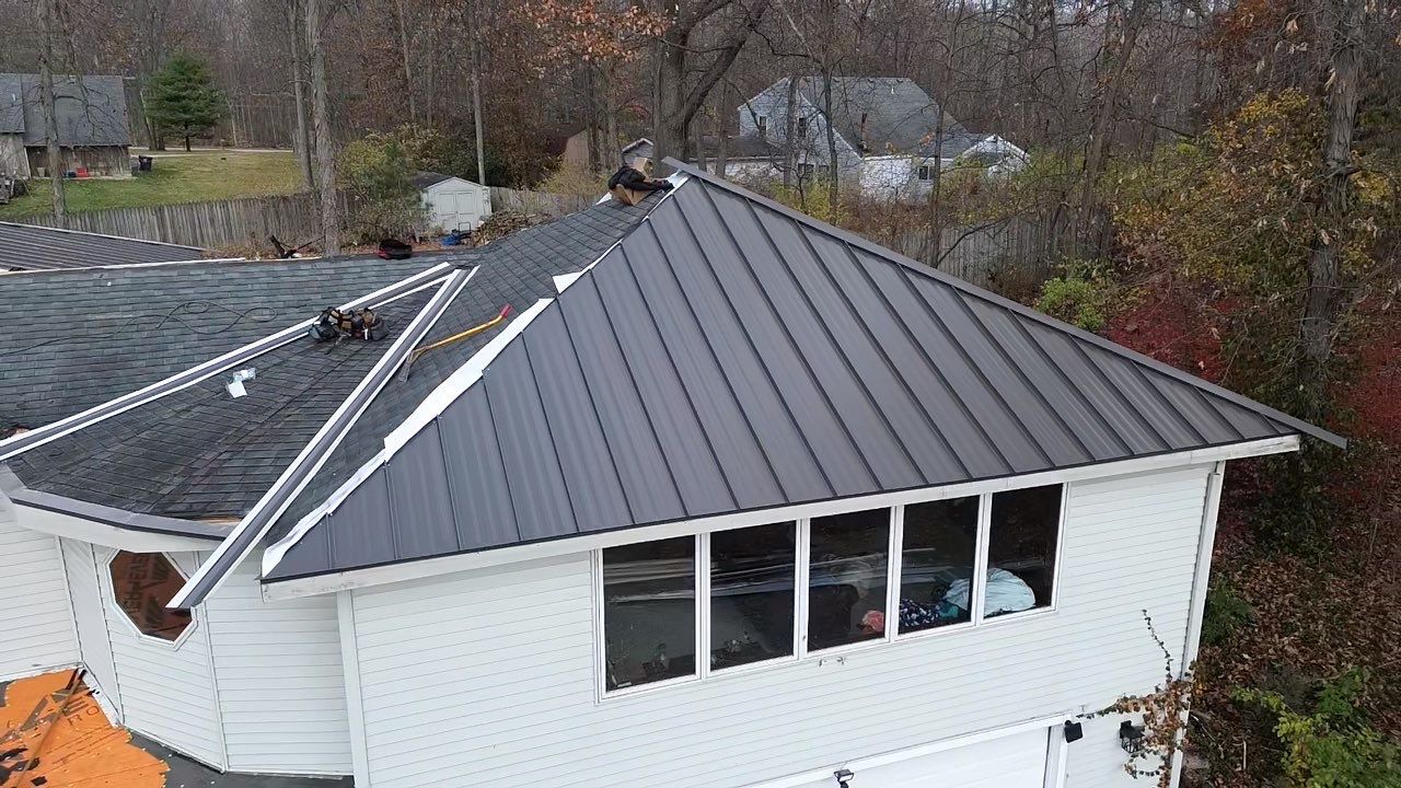Mechanically Seamed Standing Seam Metal Roof in Fort Wayne, Indiana – Coldwater Road by 4Ever Metal Roofing