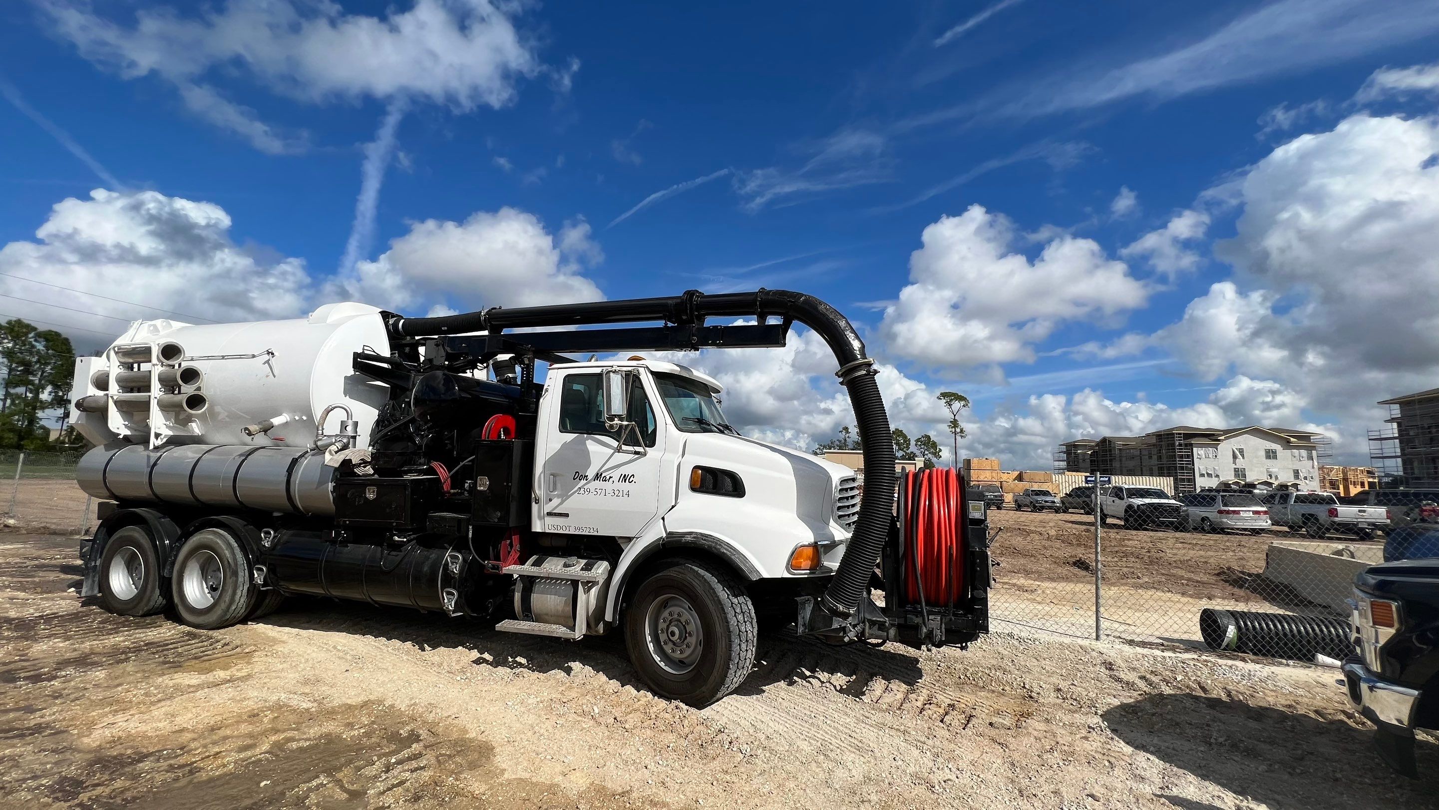 New Construction Sewer System Cleaning by APS Power & Water