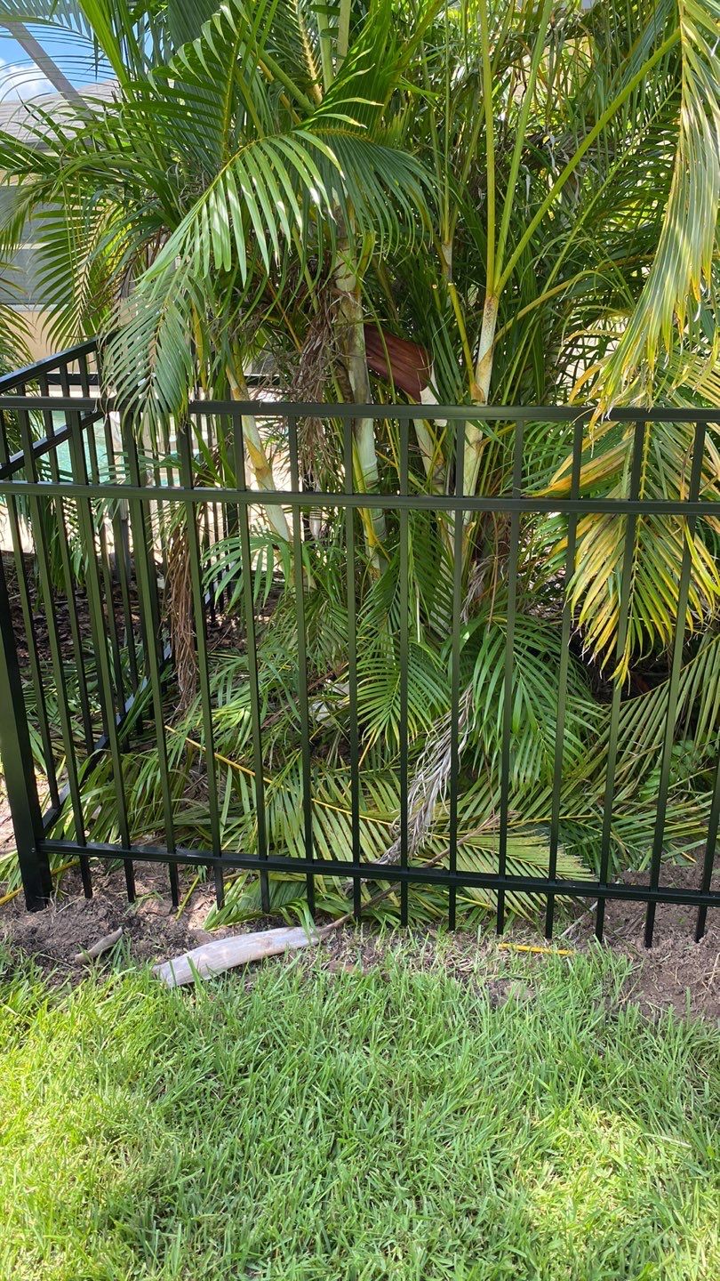 Aluminum Fence Installation using Black 3 Rail Aluminum Fence by Asap fence and gates, LLC