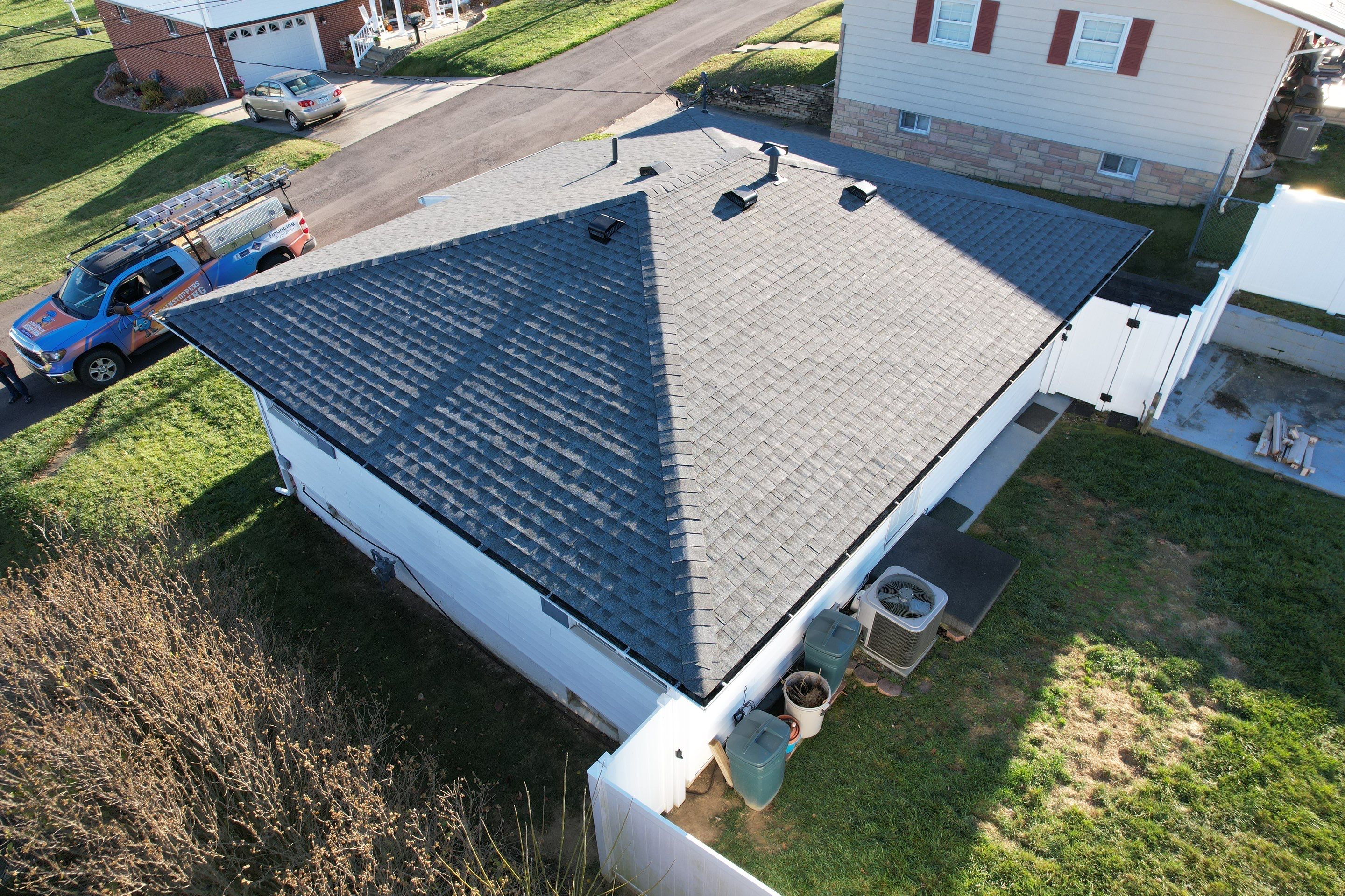 Residential Roofing Installation using GAF Timberline HDZ Pewter Gray by Rainstoppers Roofing