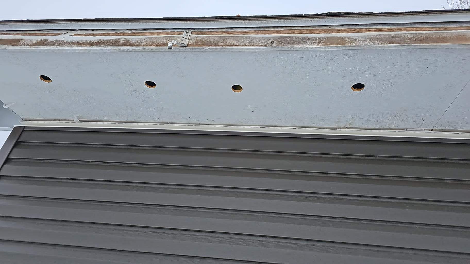 Residential fascia replacement using Exterior Portfolio 4.5 DL - Peppercorn by Nitro Roofing and Construction