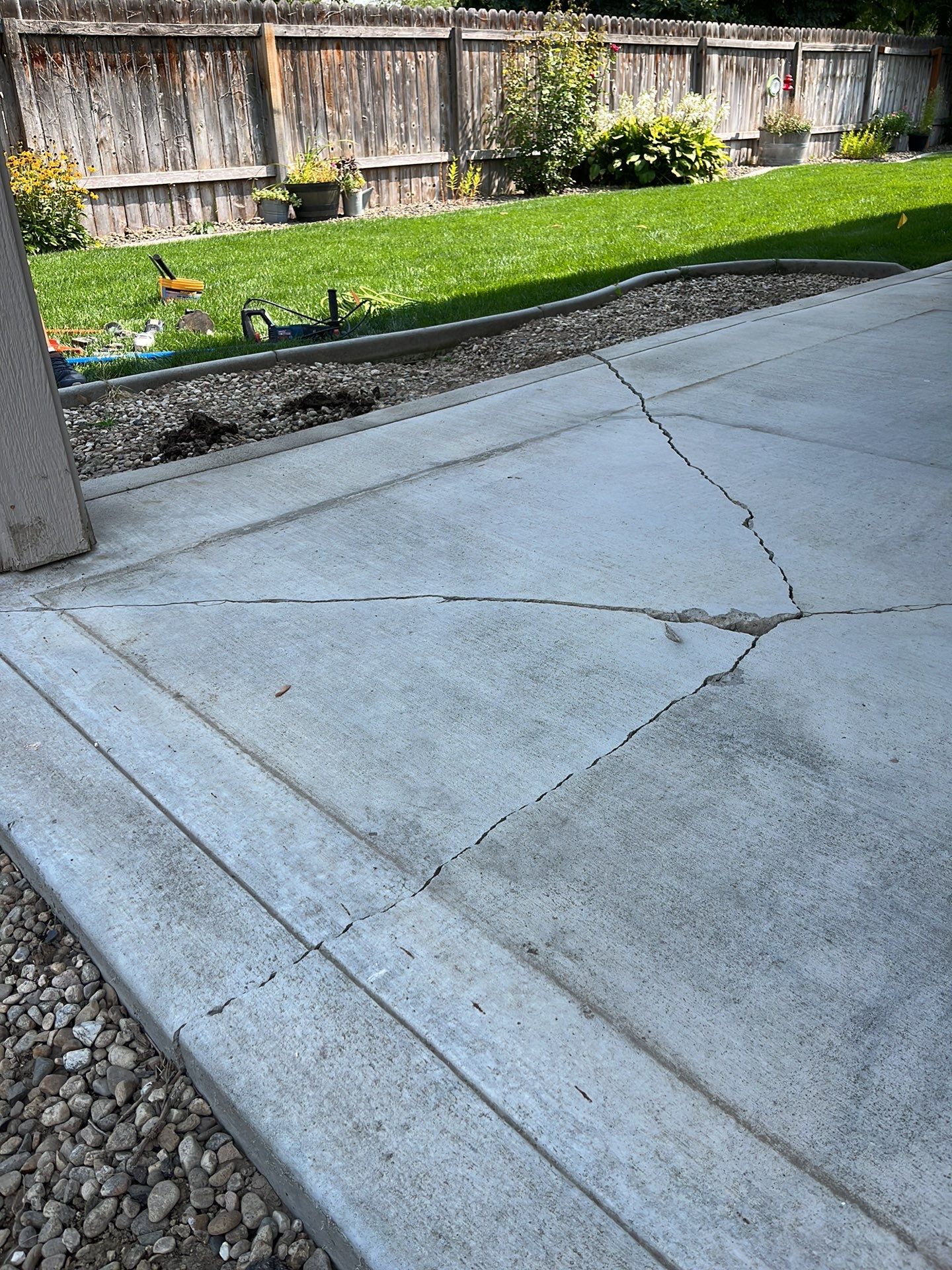 Large Crack Repair for Joel by Mr. Mudd Concrete