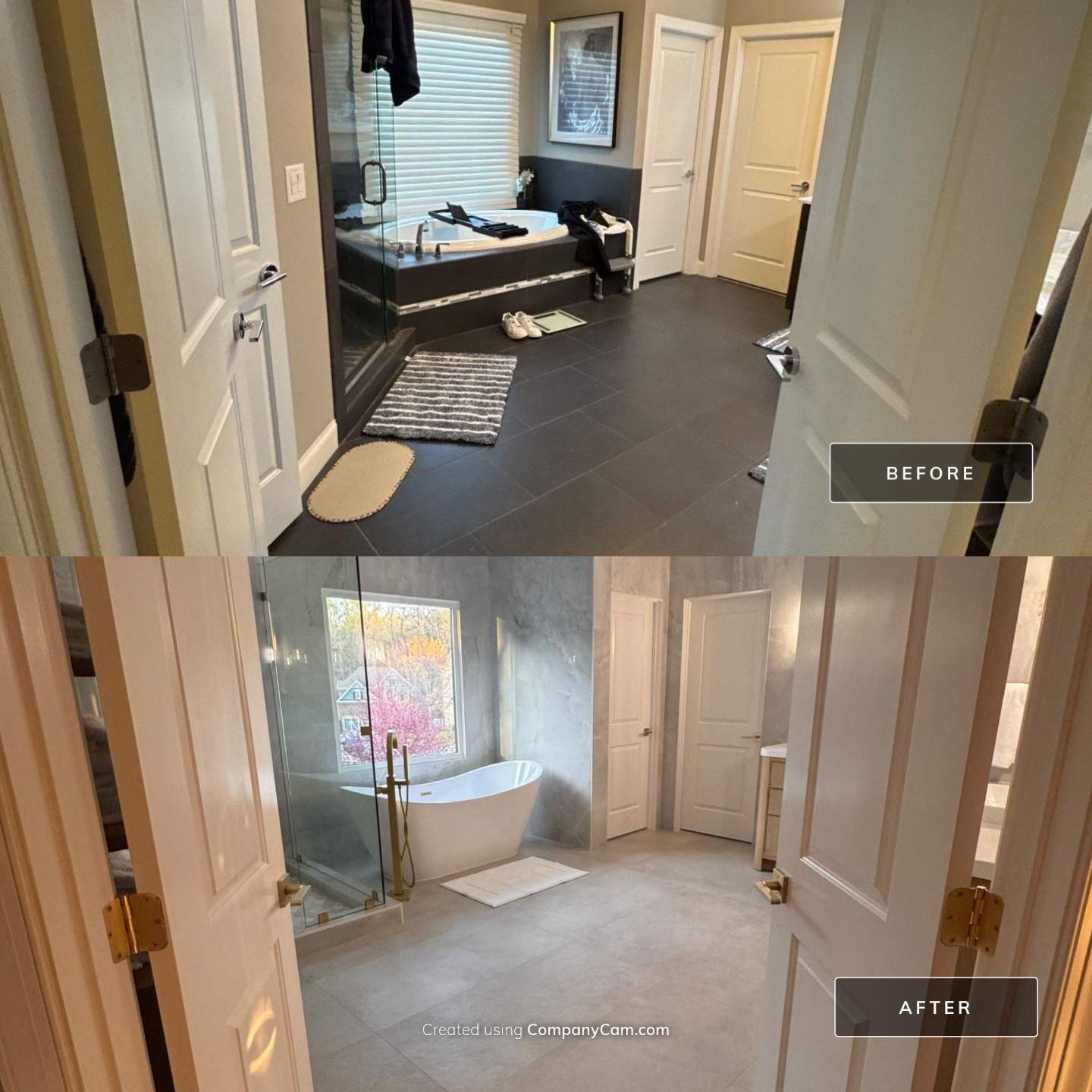 Master bathroom renovation by Prudencio