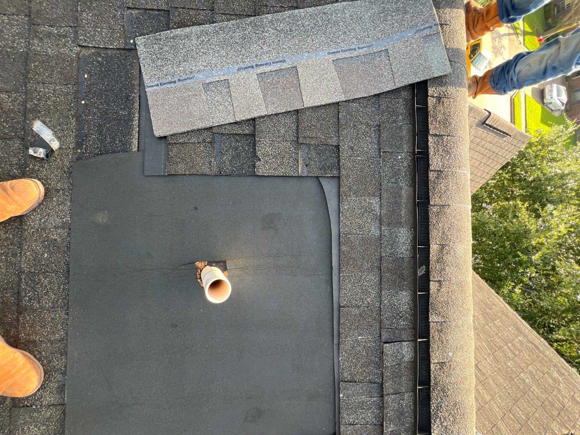 Hail Damage using Owen's Corning Duration (Lifetime) Shingles by Roof Repair Company