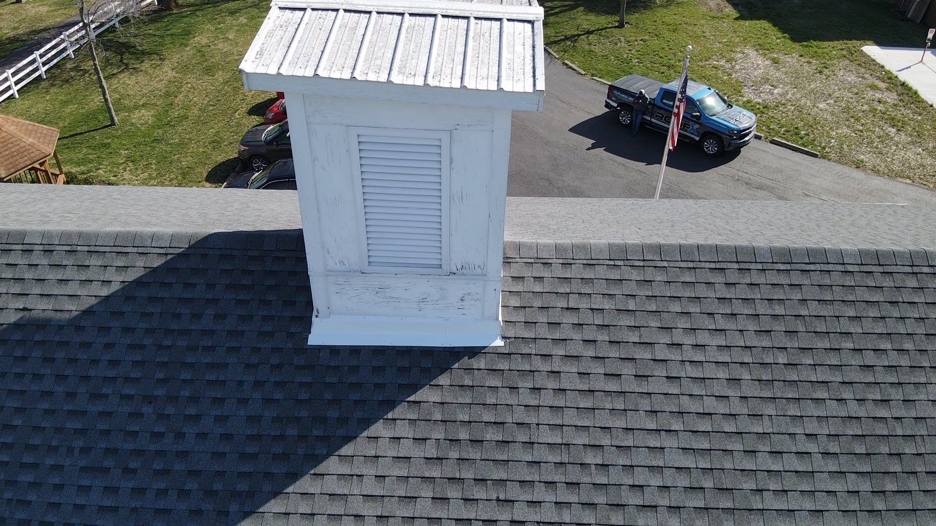 Commercial Roofing Installation using Timberline HDZ Shingles - Pewter Gray by RoofX 