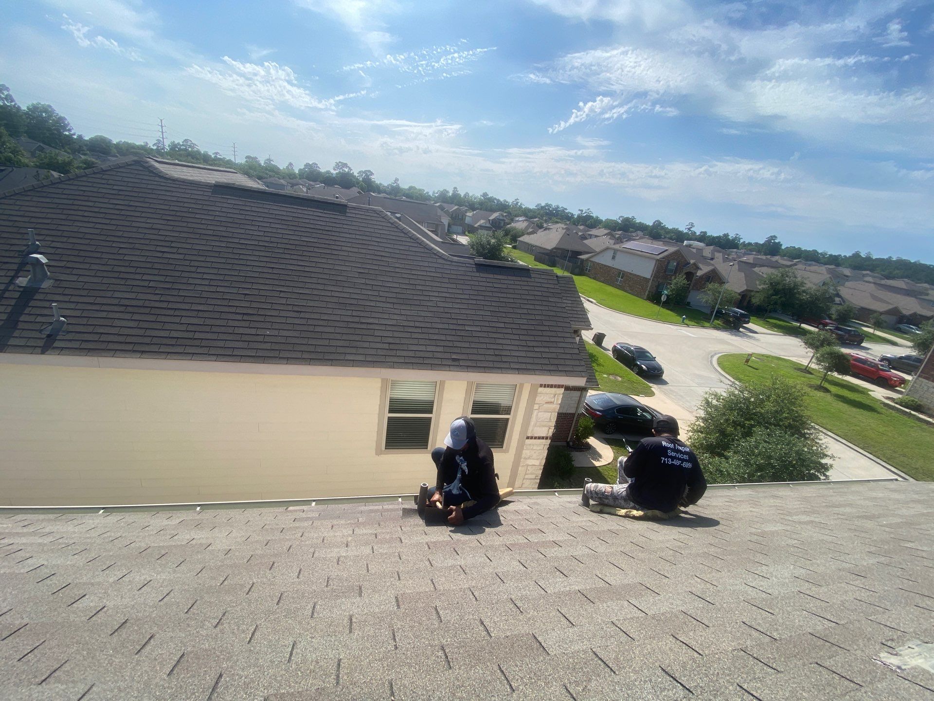Hail Damage using Owen's Corning Duration (Lifetime) Shingles by Roof Repair Company
