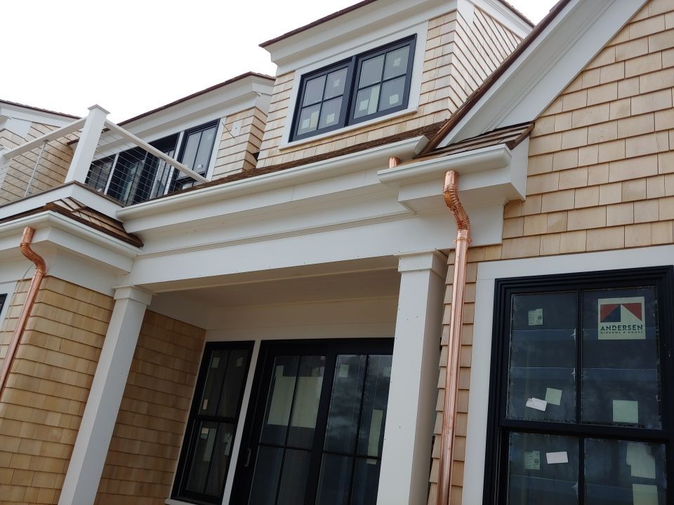 Chatham, MA Gutter Installation using 4x5 FiberGlass Gutter by Gutter Pro Enterprises