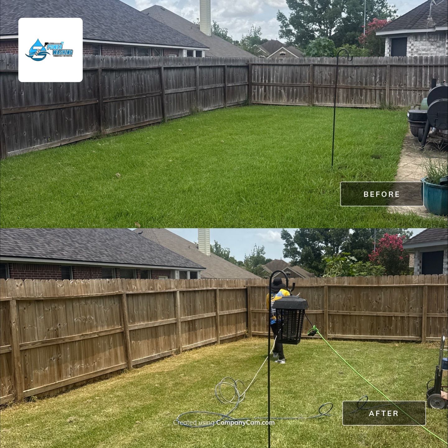 Comprehensive Fence Restoration and Concrete Surface Cleaning in Stafford by Zeal Power Washing