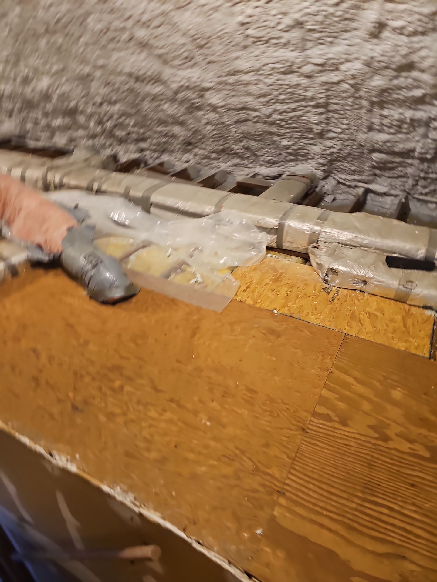 Attic Retrofit using open cell spray foam by NYS Foam & Energy