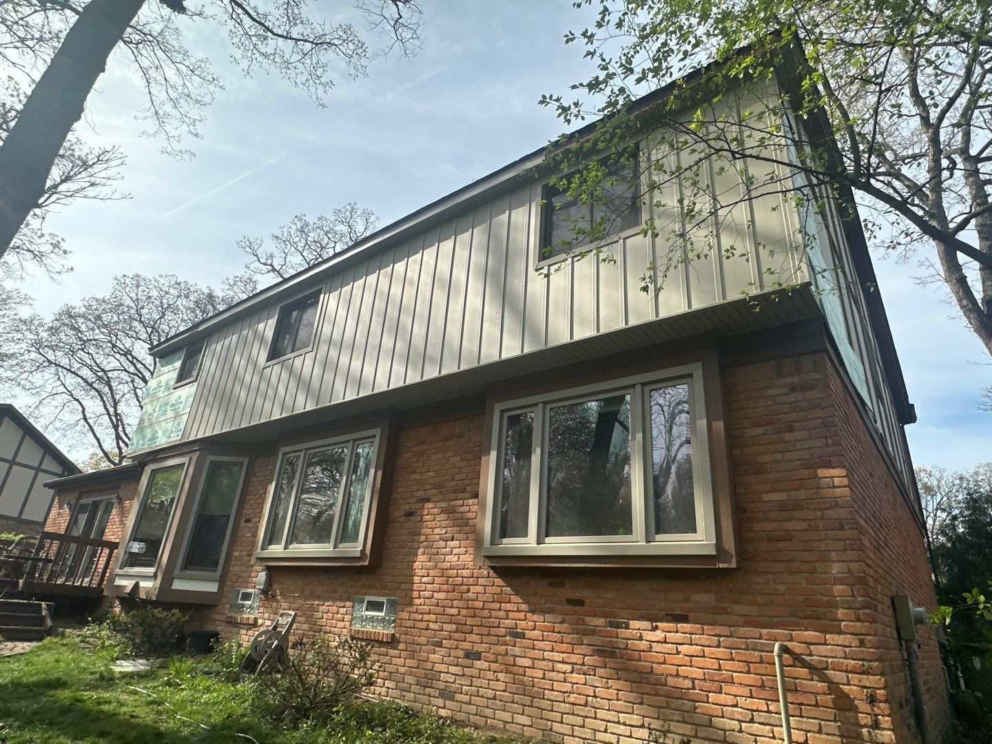 Siding Installation using Alside Monterey Sand by 180 Contractors