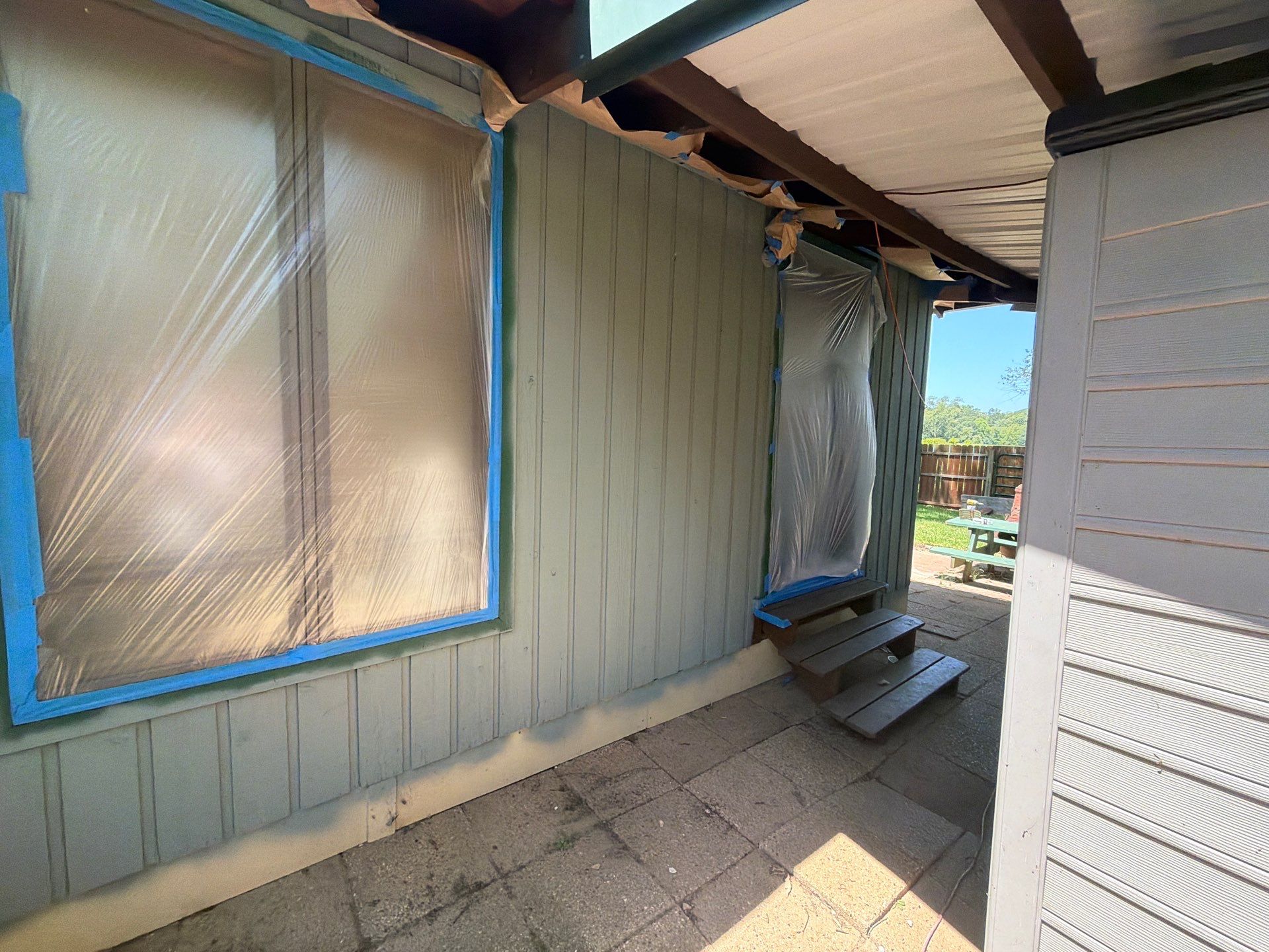 Careful Stain Work & Fresh Color on Unique Property Tyler, TX by Quality Coats Painting
