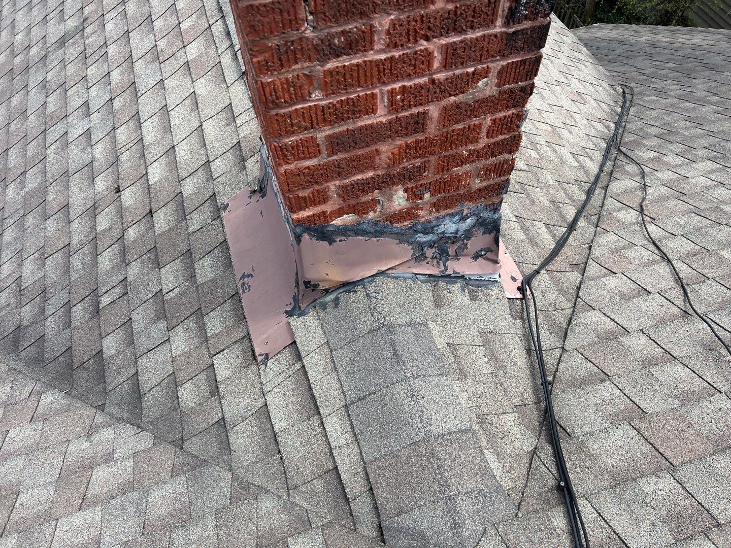 Chimney flashing replacement by Pro Home Services Inc