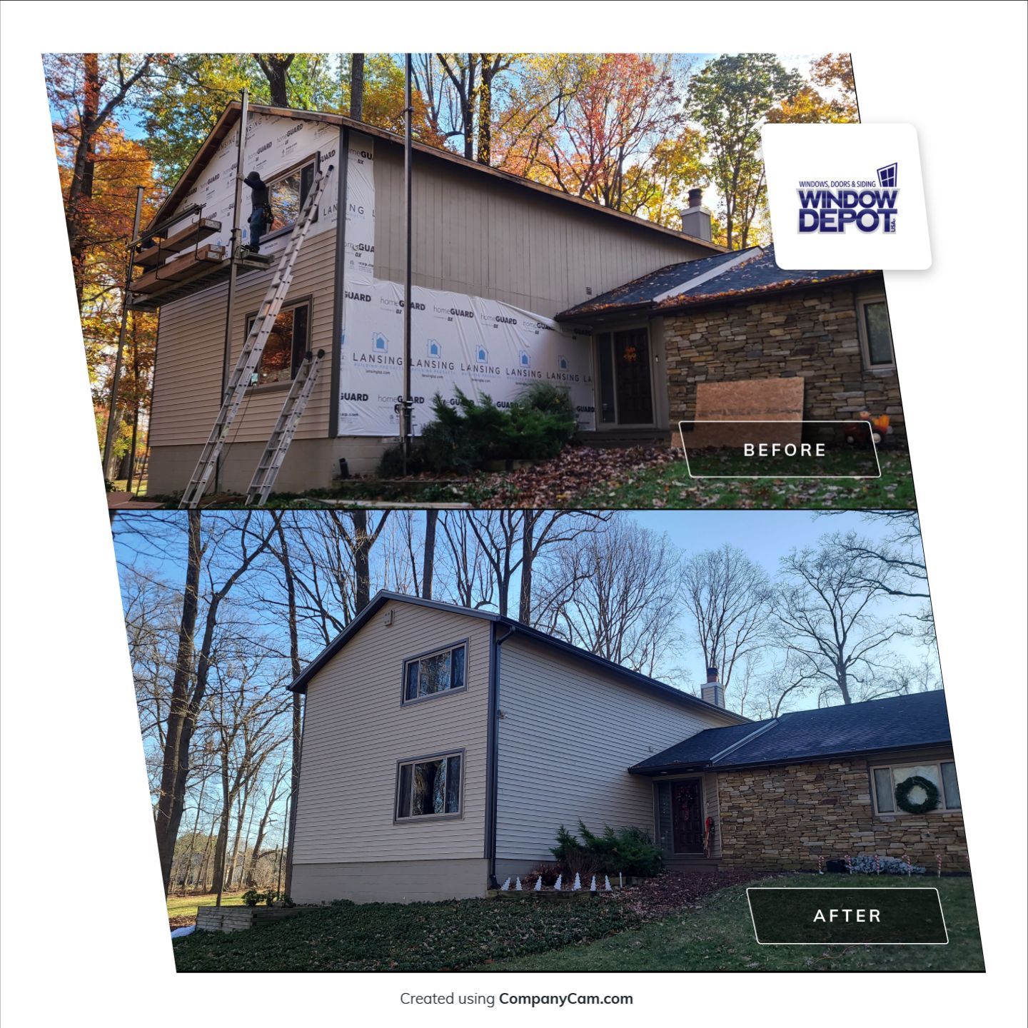 Siding Installation using Mastic Ovation by Window Depot of Annapolis