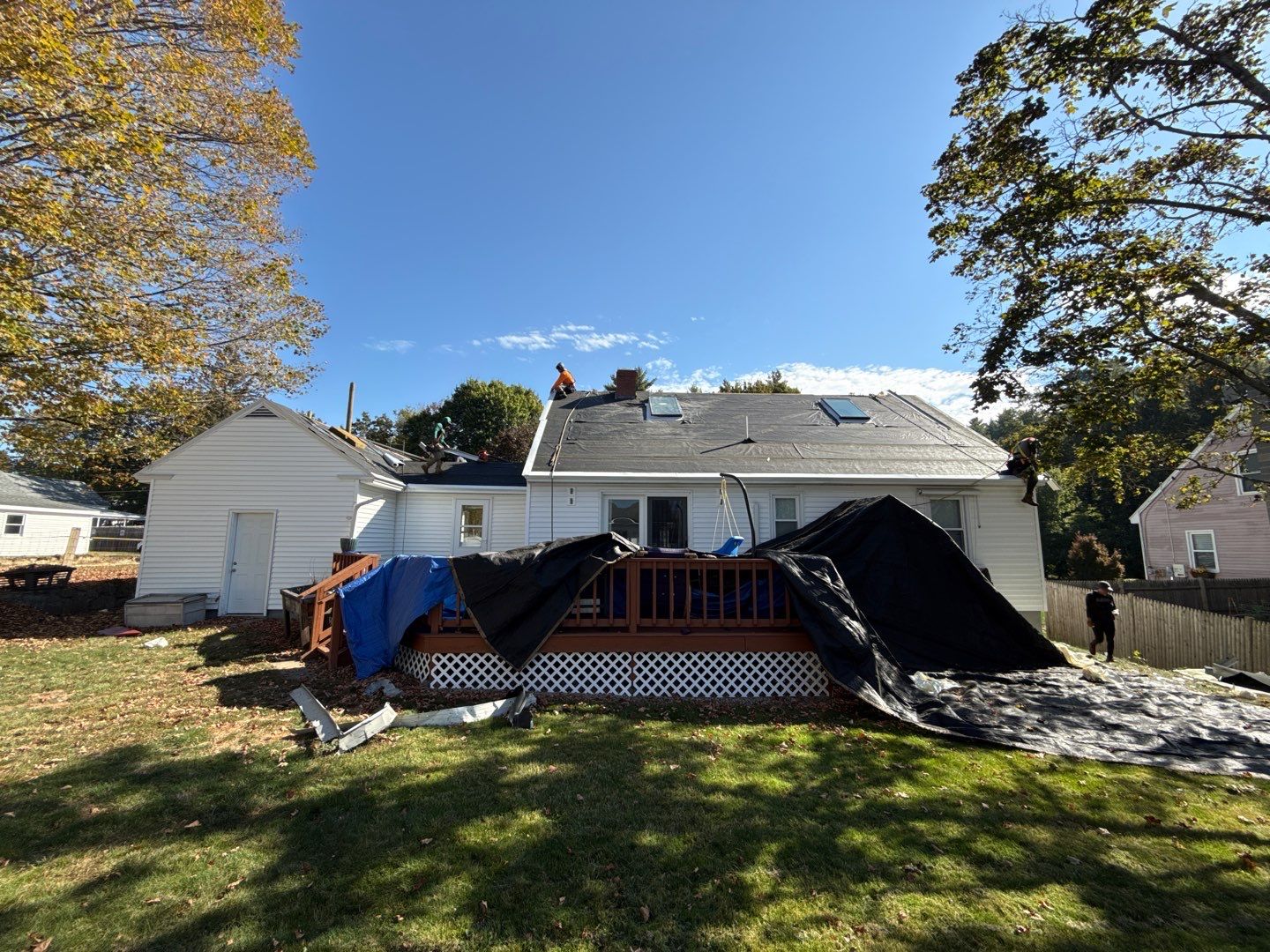 Complete Roof Replacement with GAF Pewter Gray HDZ™ Shingles, VELUX Skylights & New Gutters by Sensible Home Solutions