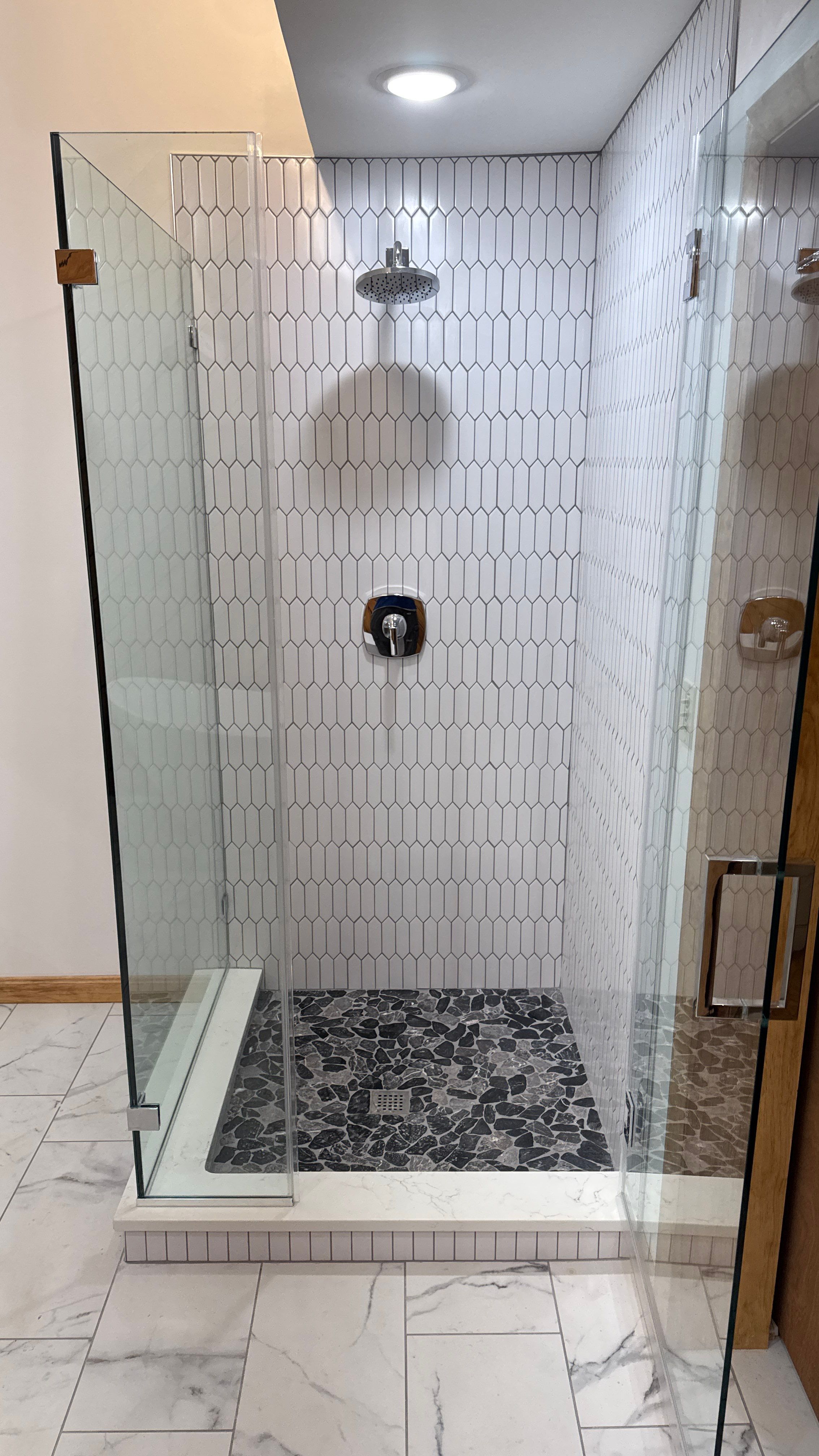 Shalom Bathroom Remodel by Integrity Tile and Home LLC