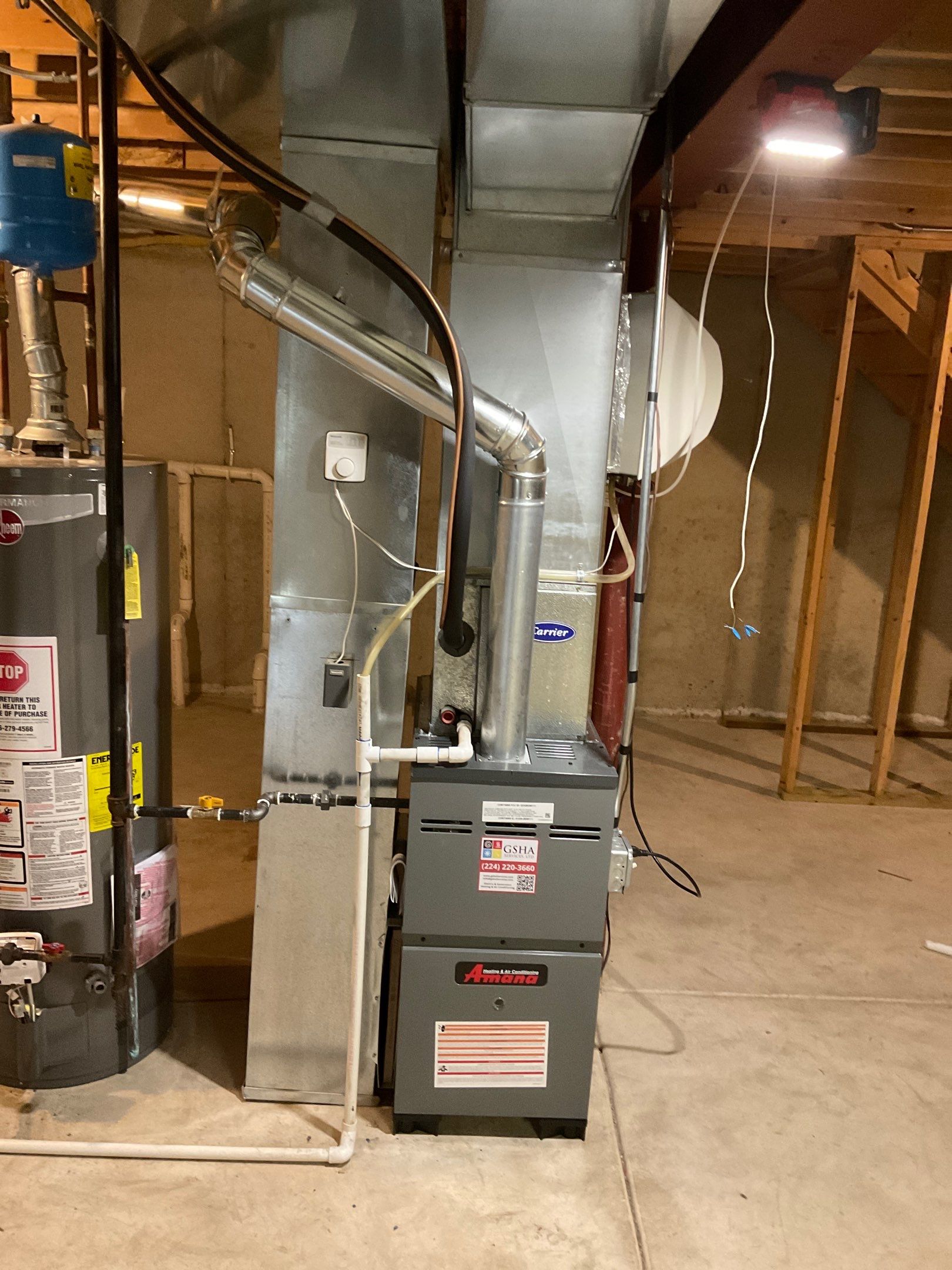Amana Furnace Installation by GSHA Services LTD