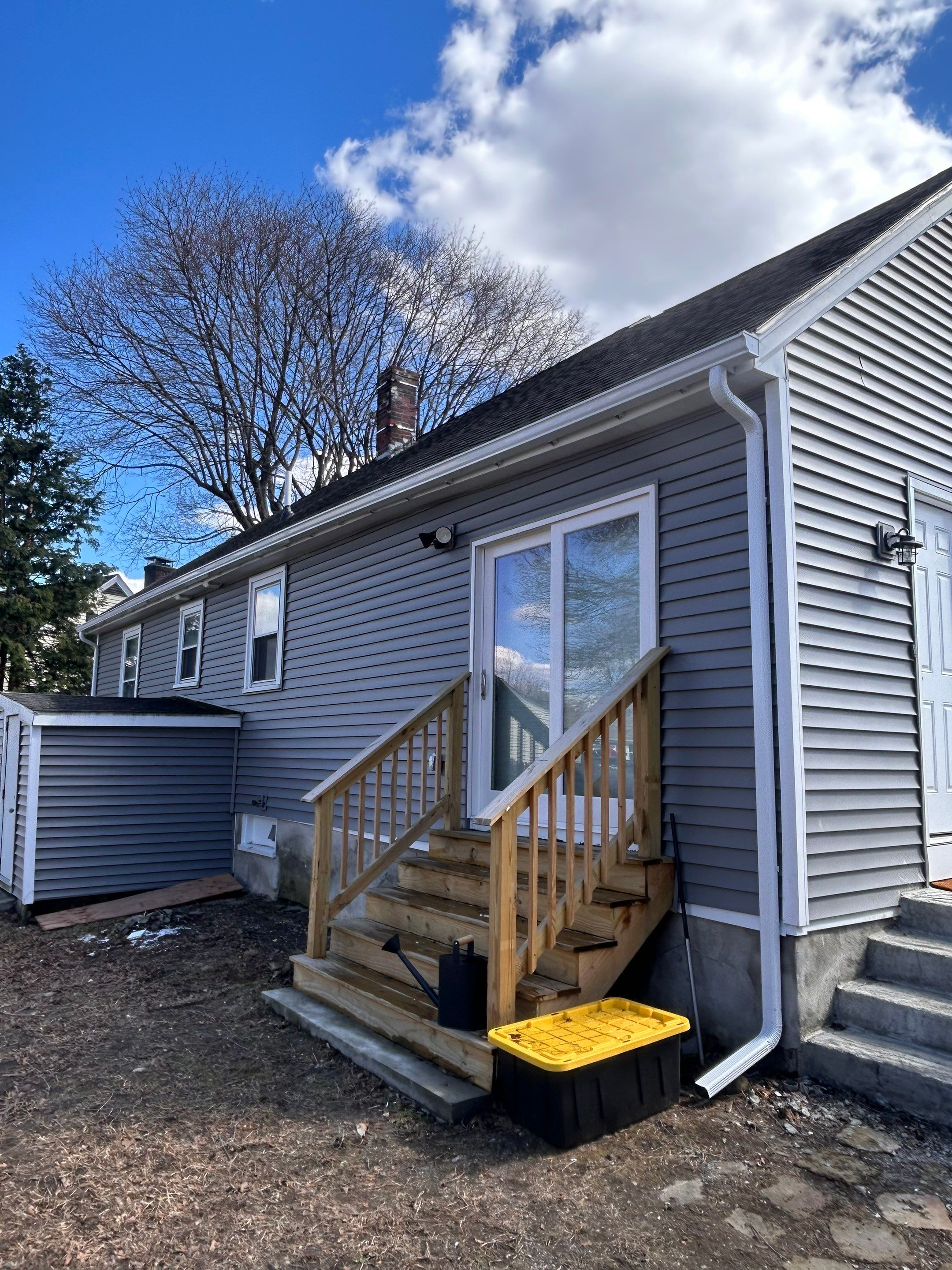 5" K-Style Seamless Aluminum Gutter Installation in Lawrence, MA – Full System Replacement by Mighty Dog Roofing of Greater Middlesex County