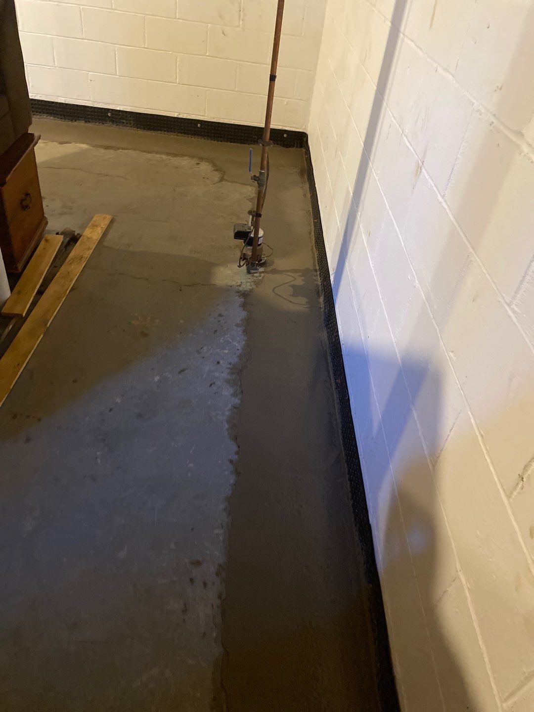 Custom Dual Sump System for Maggie by Waterproofing Northeast