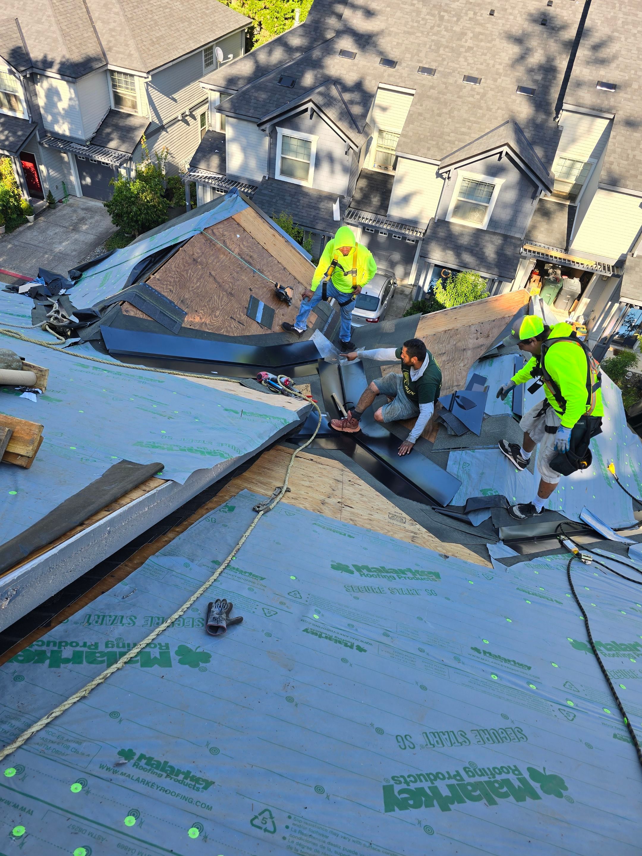 Dawson Station Reroof and Gutters by Hawthorne General Construction