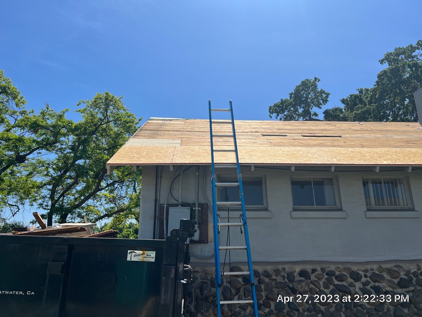 Certainteed Landmark Solaris shingle job at Merced Fairgrounds by Straight Edge Roofing Inc