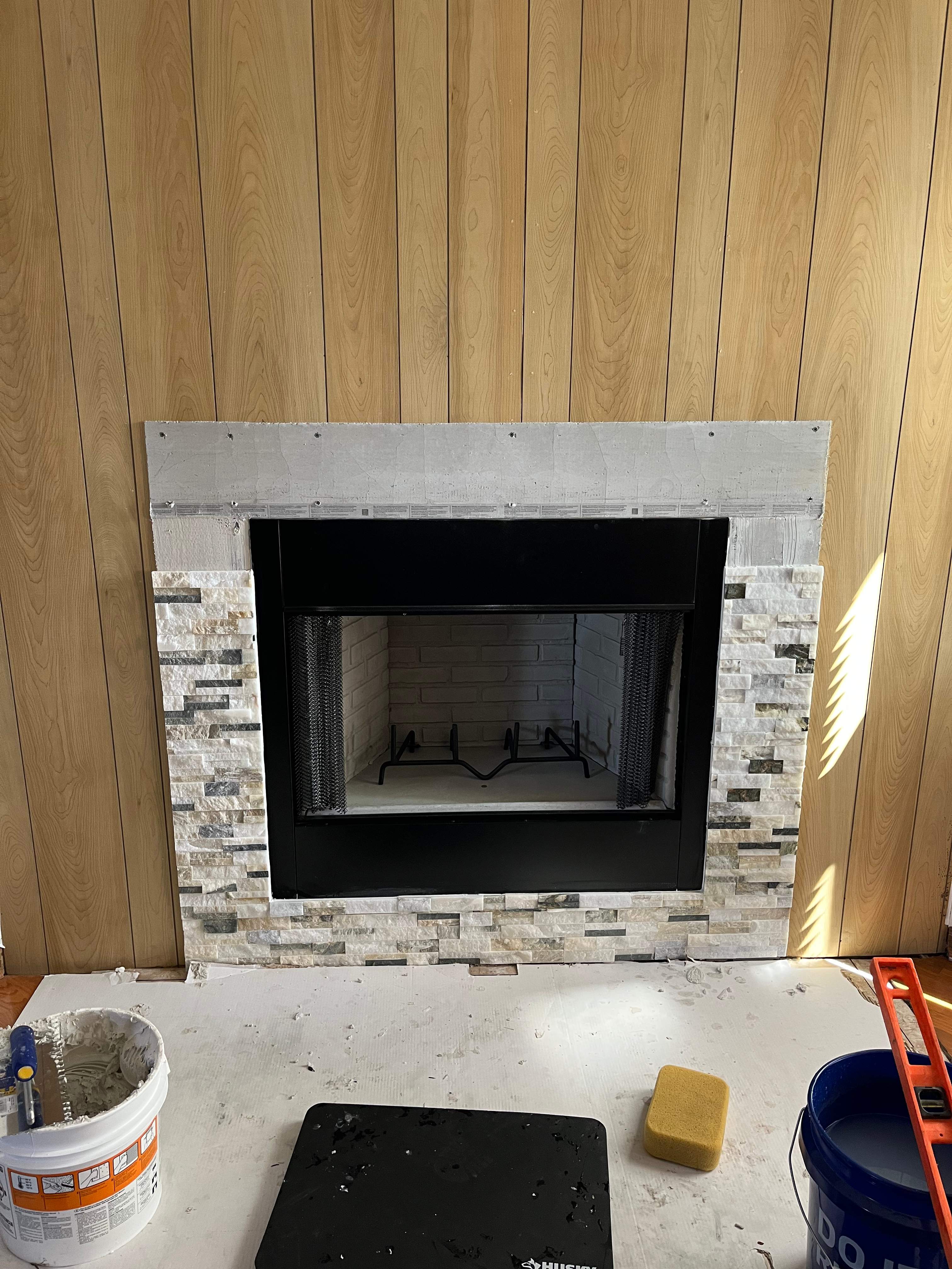 Wood Fireplace Installed in Virginia Beach by Premier Chimney and Roofing