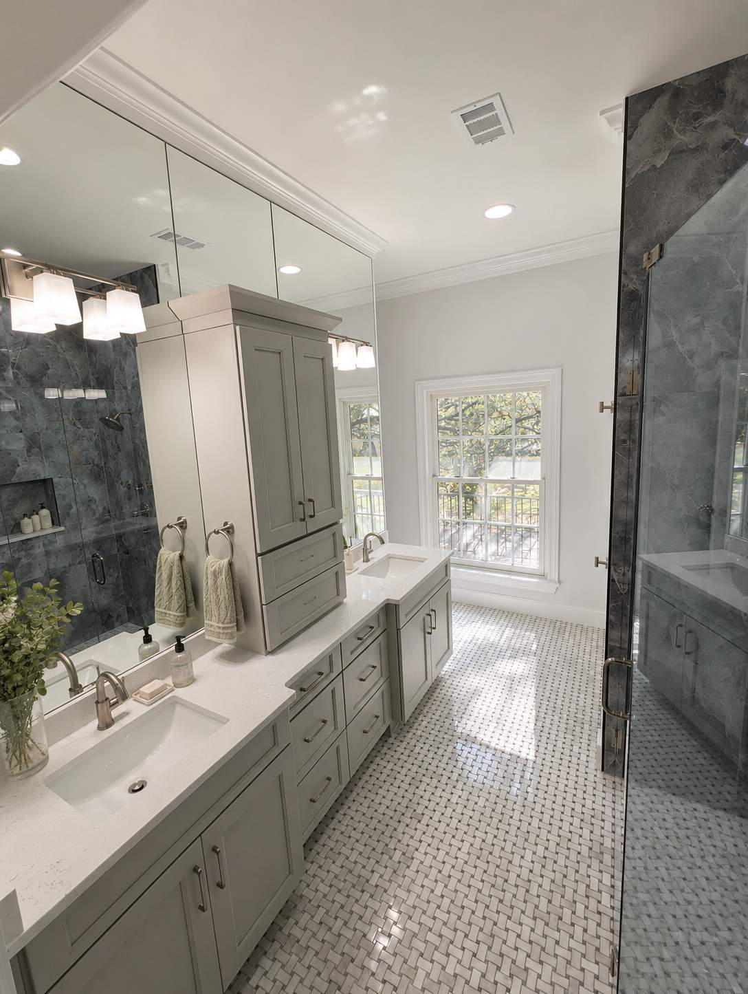 Walker Ranch Bathroom Remodel with Expanded Walk-In Shower and Custom Storage by Legacy Bath and Kitchen 